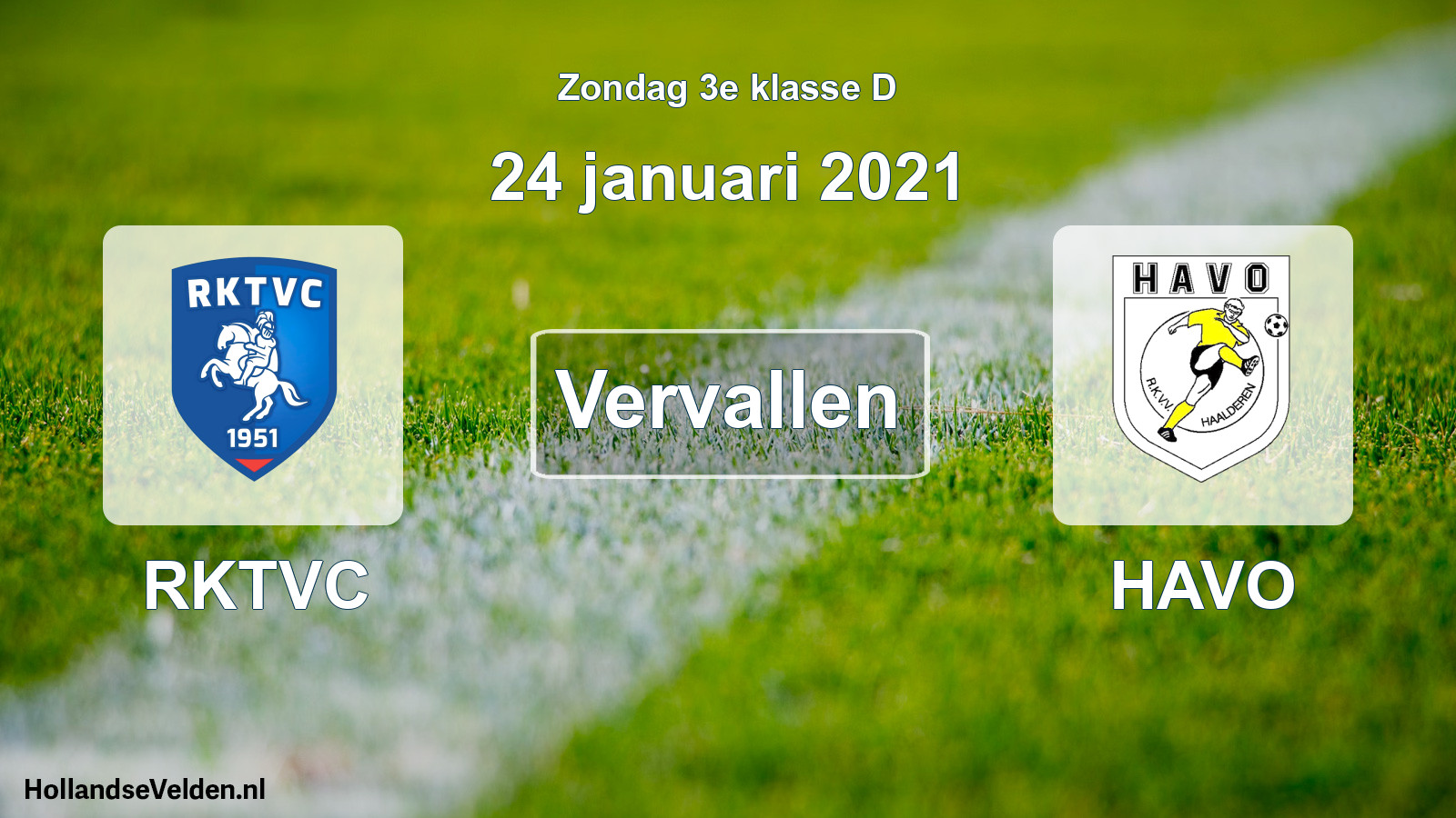 Scheduled Match: RKTVC - HAVO (24 January 2021)