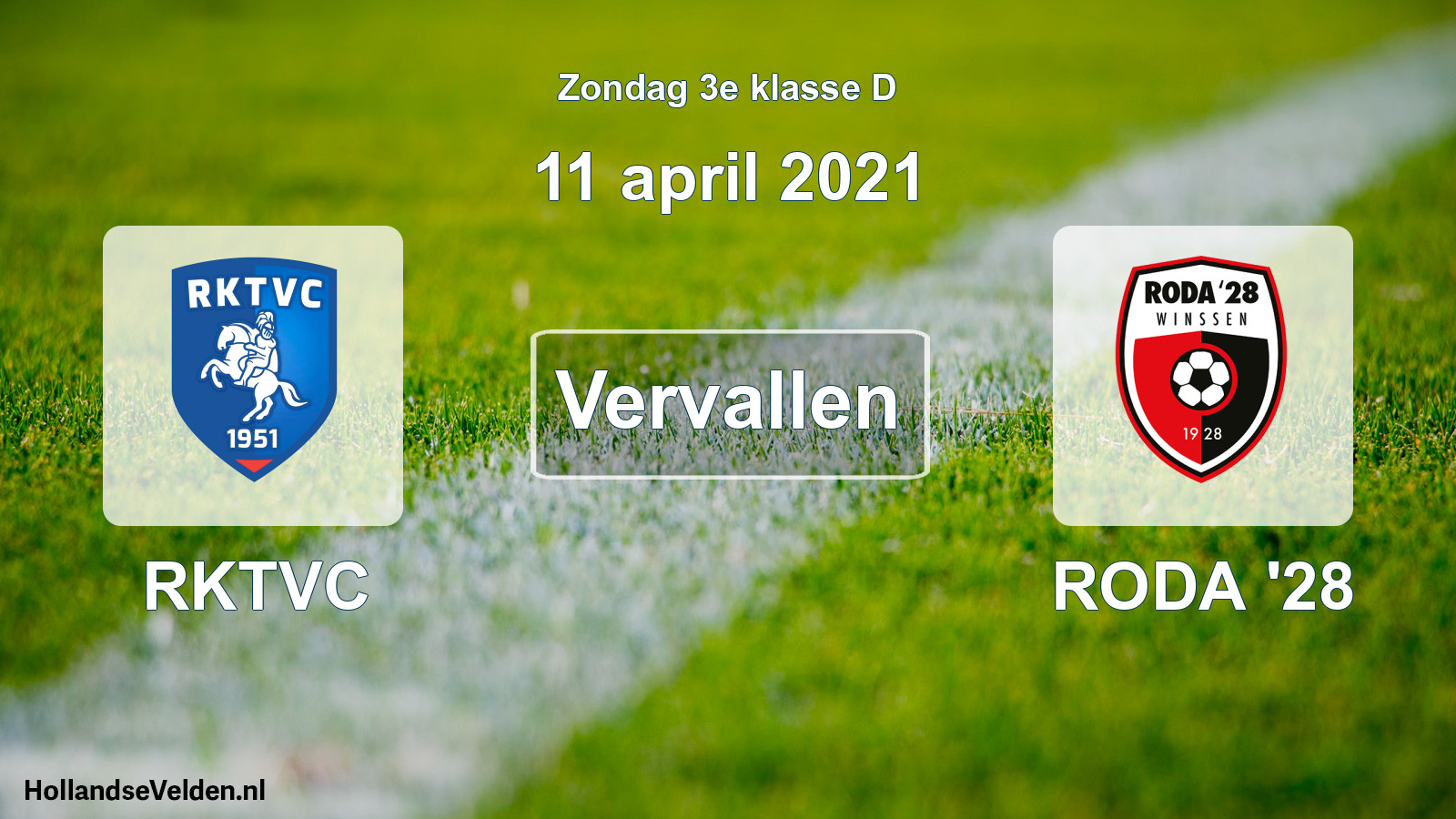 Scheduled Match: RKTVC - RODA '28 (11 April 2021)