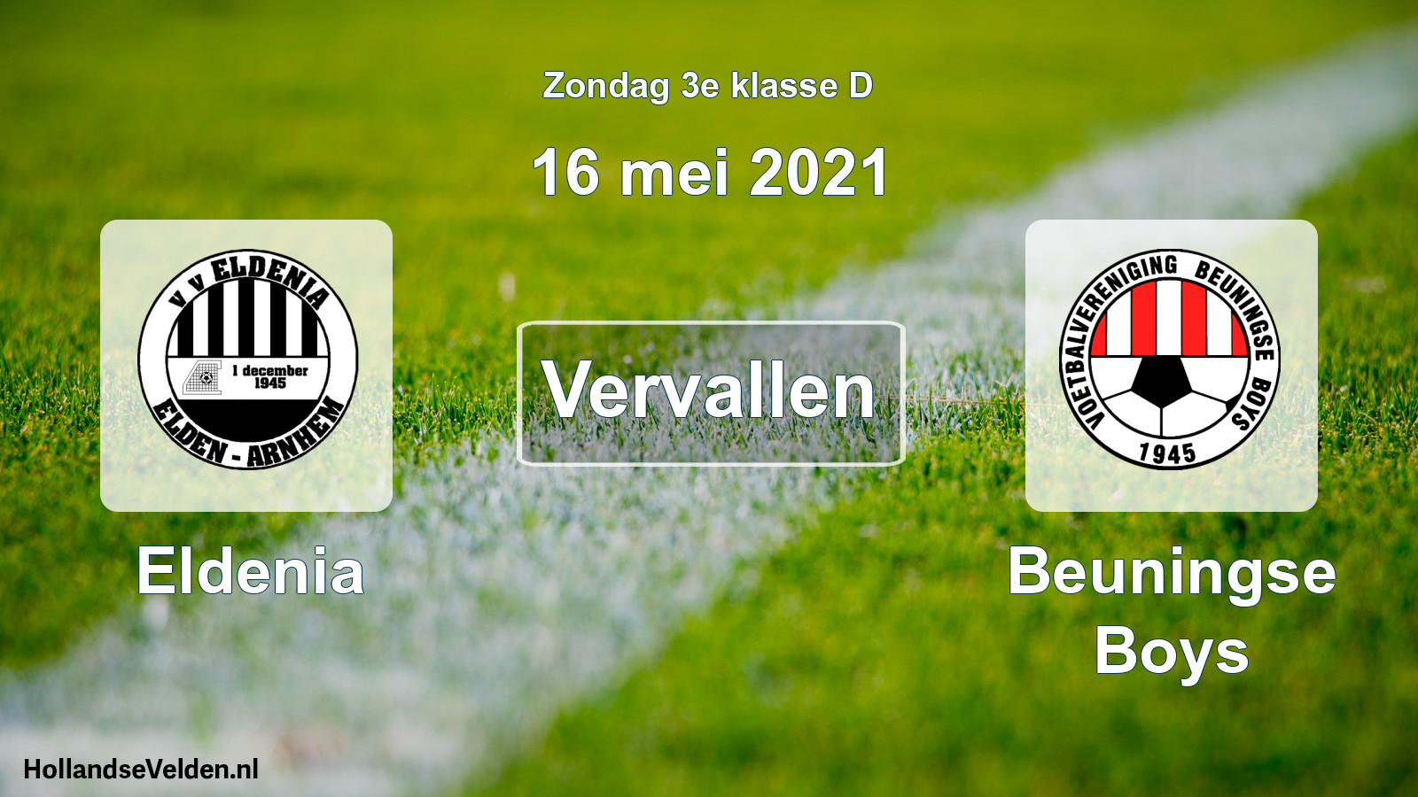 Scheduled Match: Eldenia - Beuningse Boys (16 May 2021)