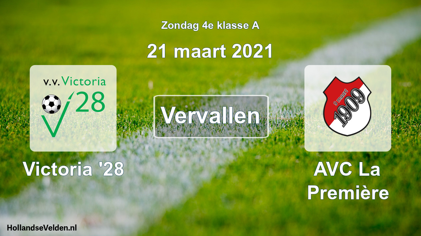 Scheduled Match: Victoria '28 - AVC La Première (21 March 2021)