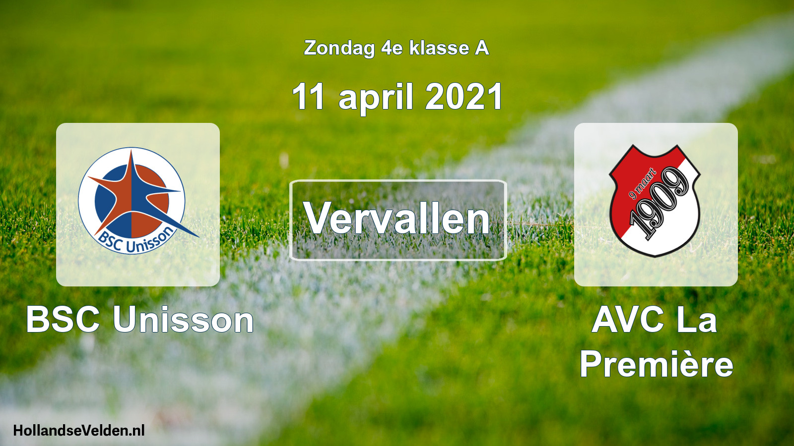 Scheduled Match: BSC Unisson - AVC La Première (11 April 2021)