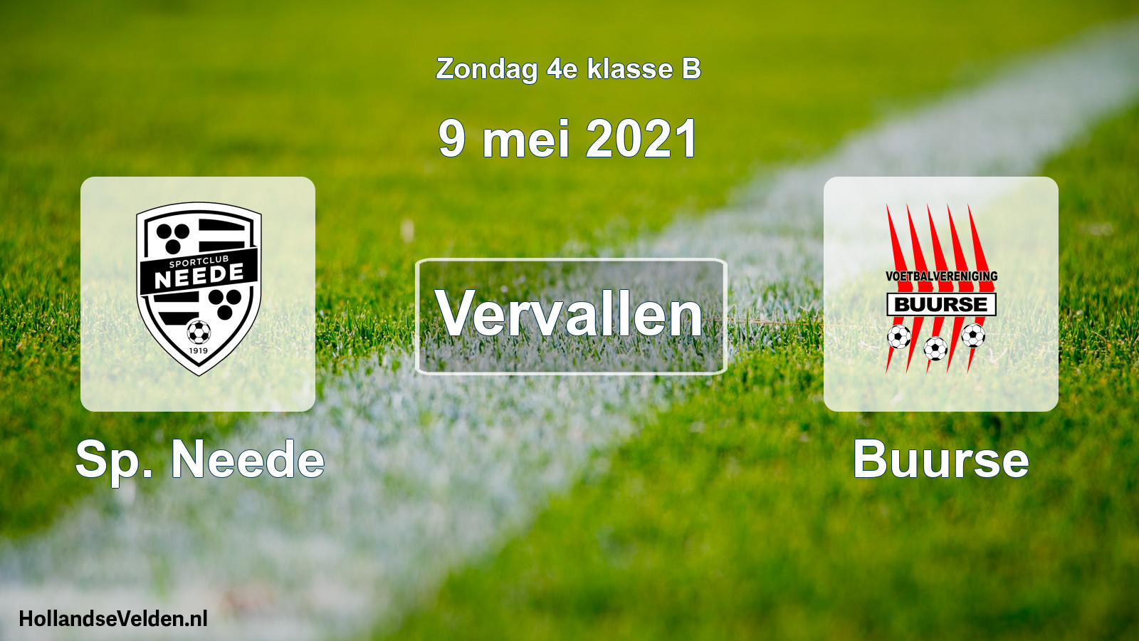 Scheduled Match: Sp. Neede - Buurse (9 May 2021)