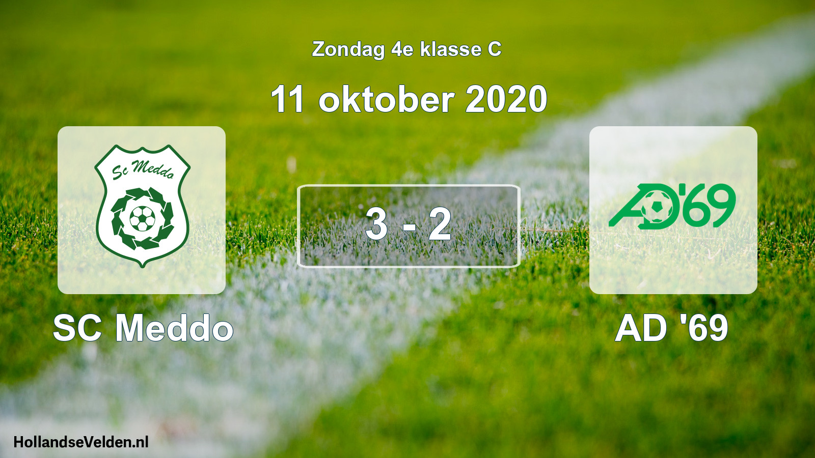 Total number of matches played: SC Meddo - AD '69 3 - 2 (11 October 2020)