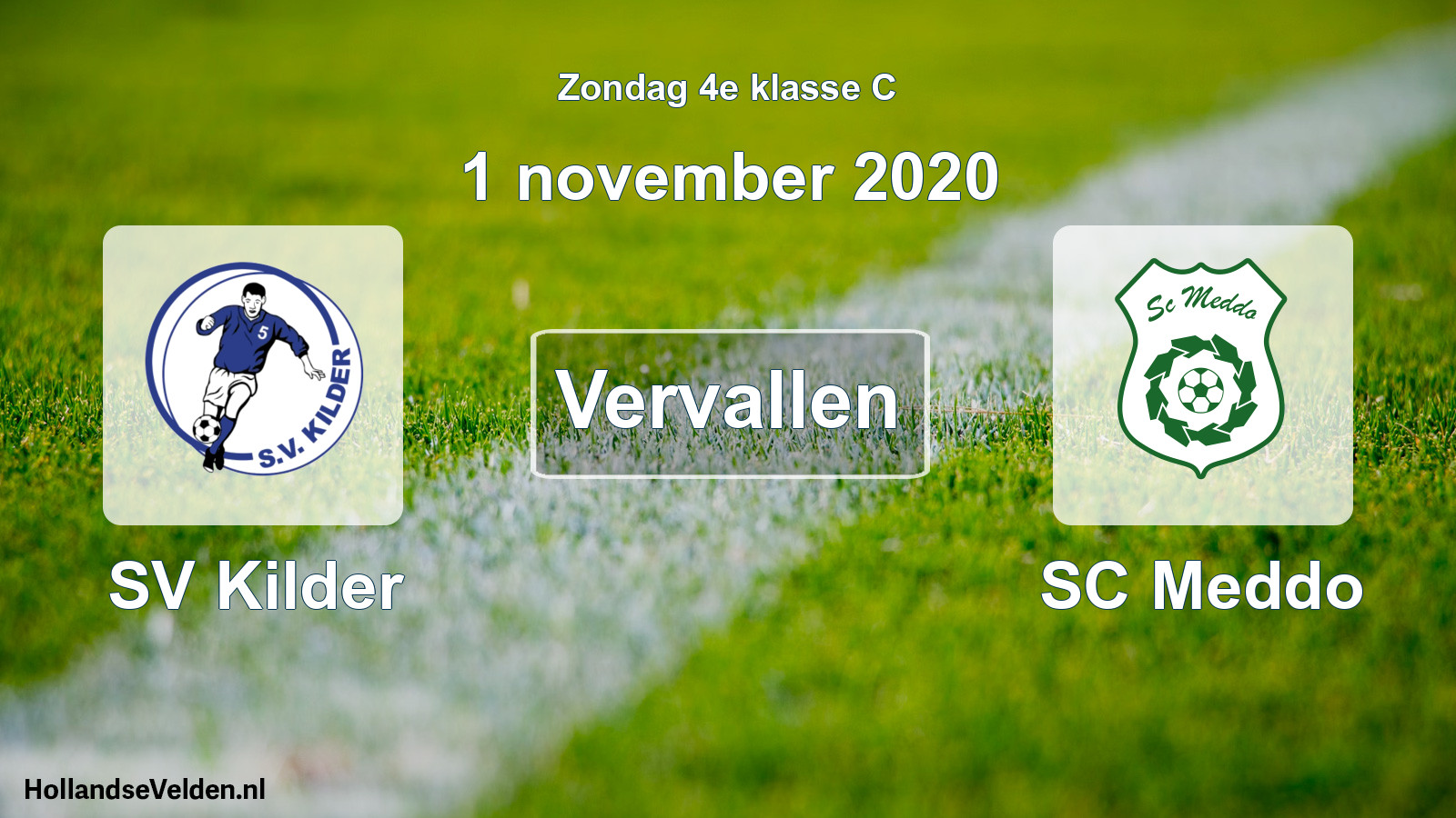 Scheduled Match: SV Kilder - SC Meddo (1 November 2020)