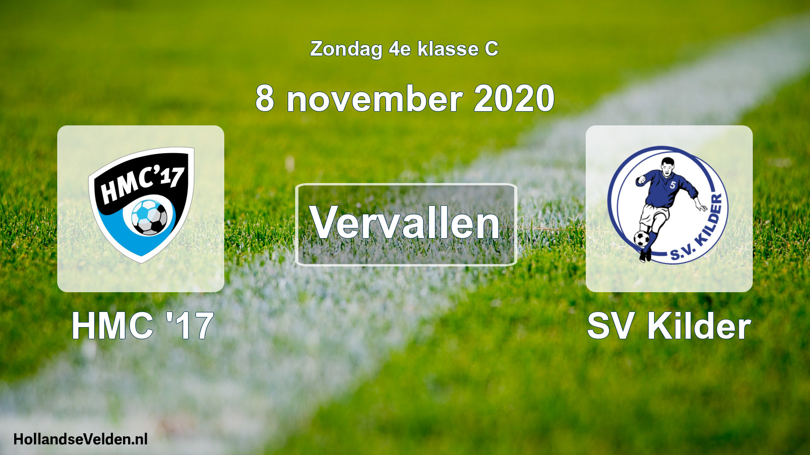 Scheduled Match: HMC '17 - SV Kilder (8 November 2020)