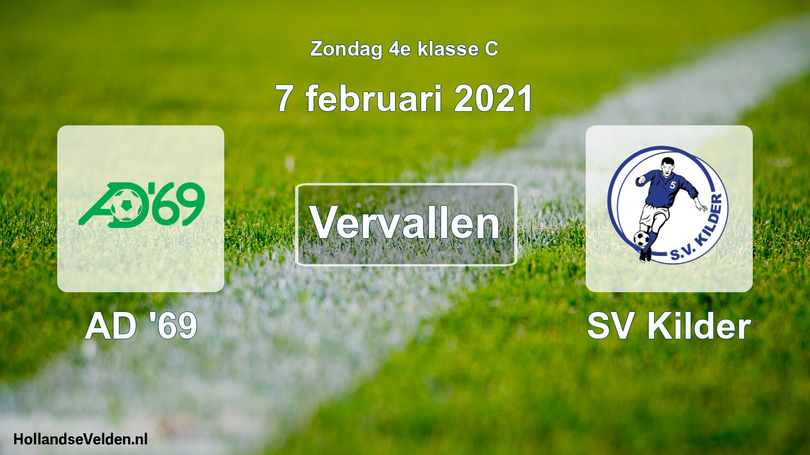 Scheduled Match: AD '69 - SV Kilder (7 February 2021)