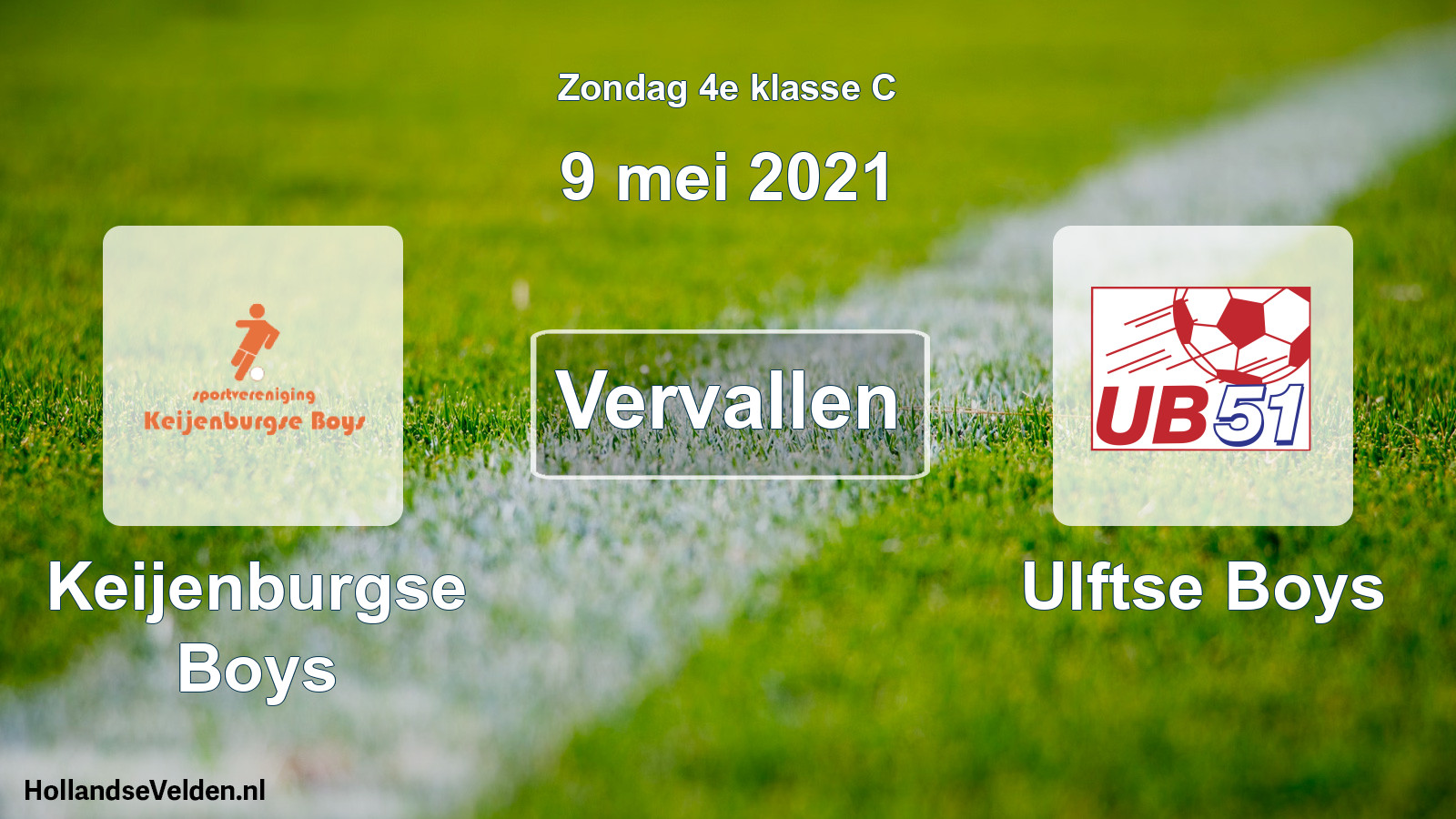 Scheduled Match: Keijenburgse Boys - Ulftse Boys (9 May 2021)