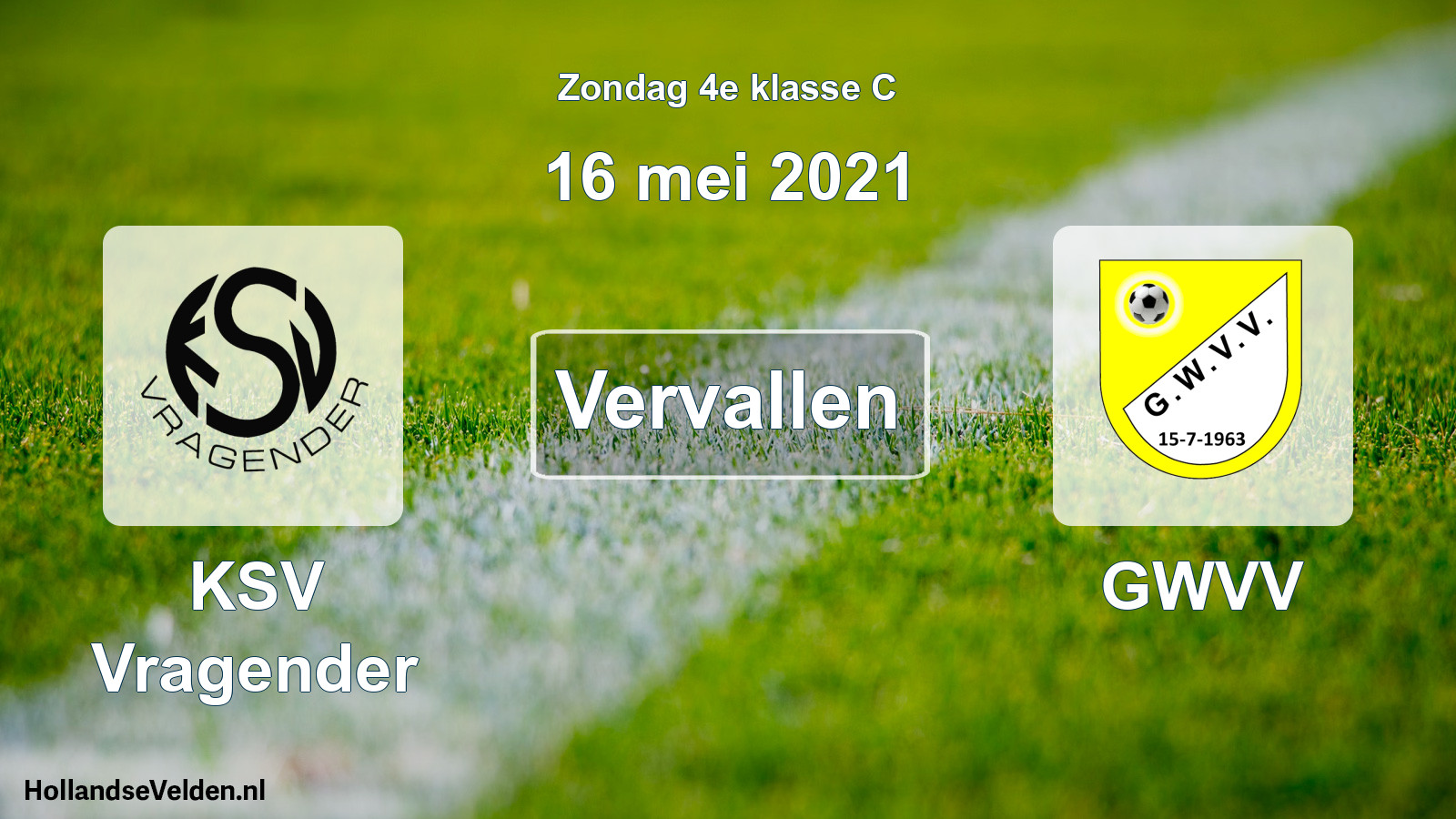 Scheduled Match: KSV Vragender - GWVV (16 May 2021)