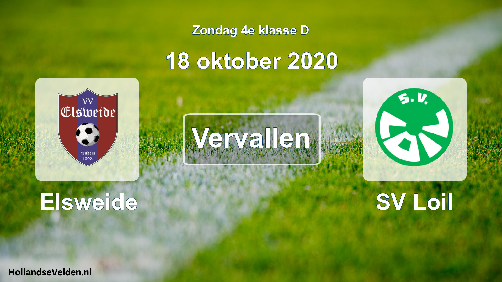 Scheduled Match: Elsweide - SV Loil (18 October 2020)