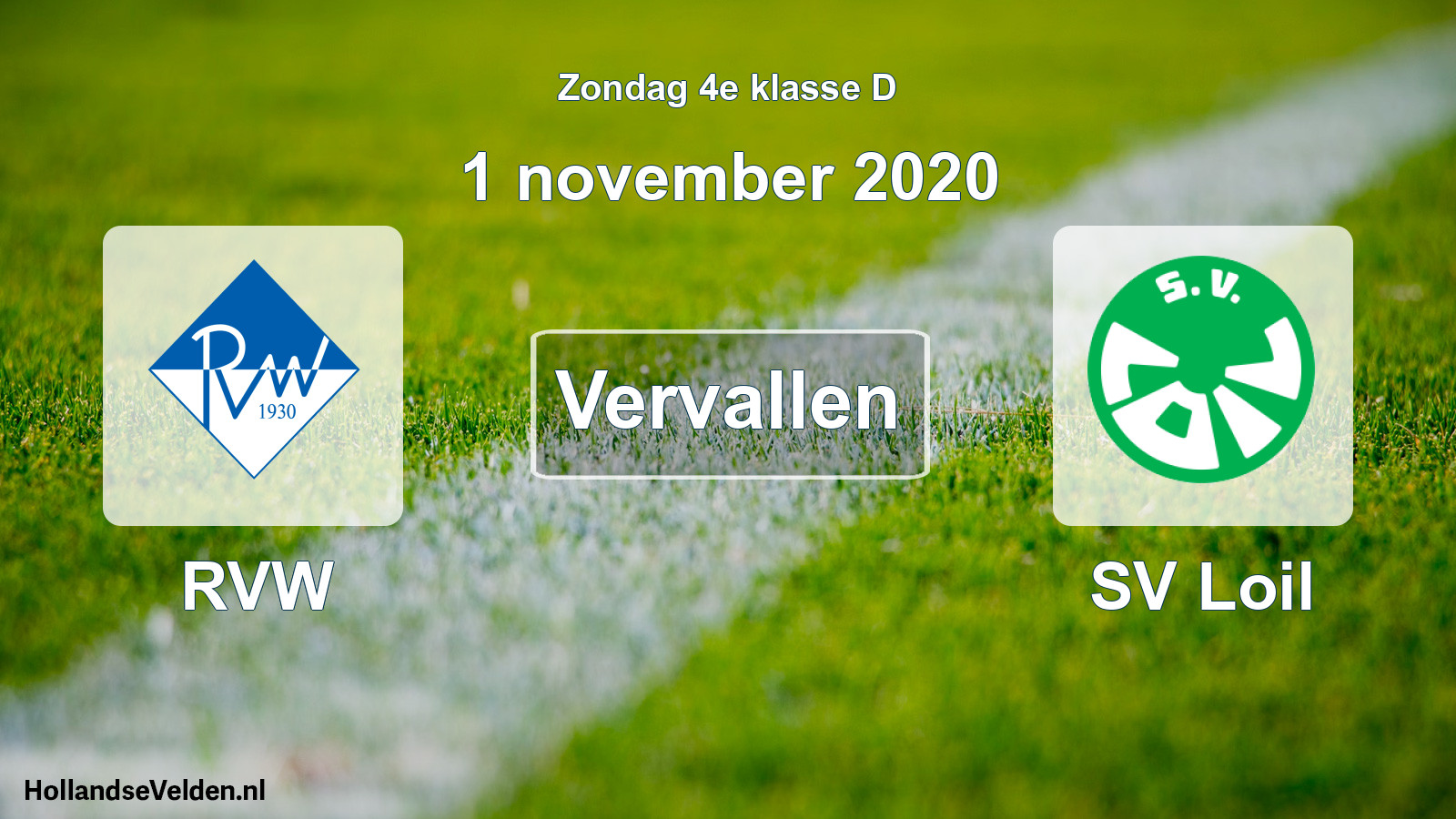Scheduled Match: RVW - SV Loil (1 November 2020)