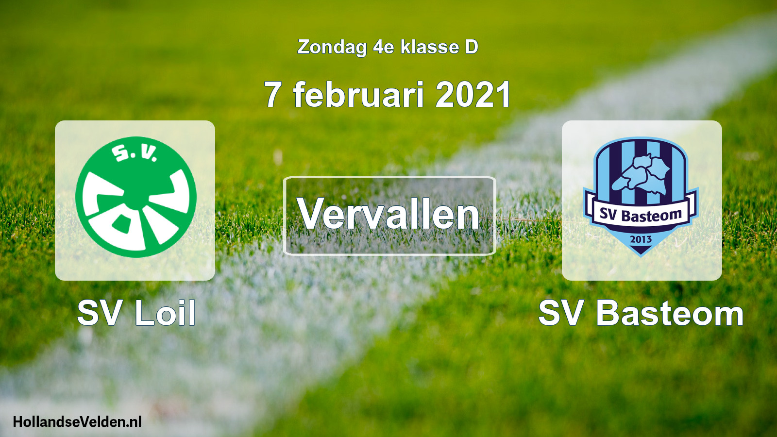 Scheduled Match: SV Loil - SV Basteom (7 February 2021)