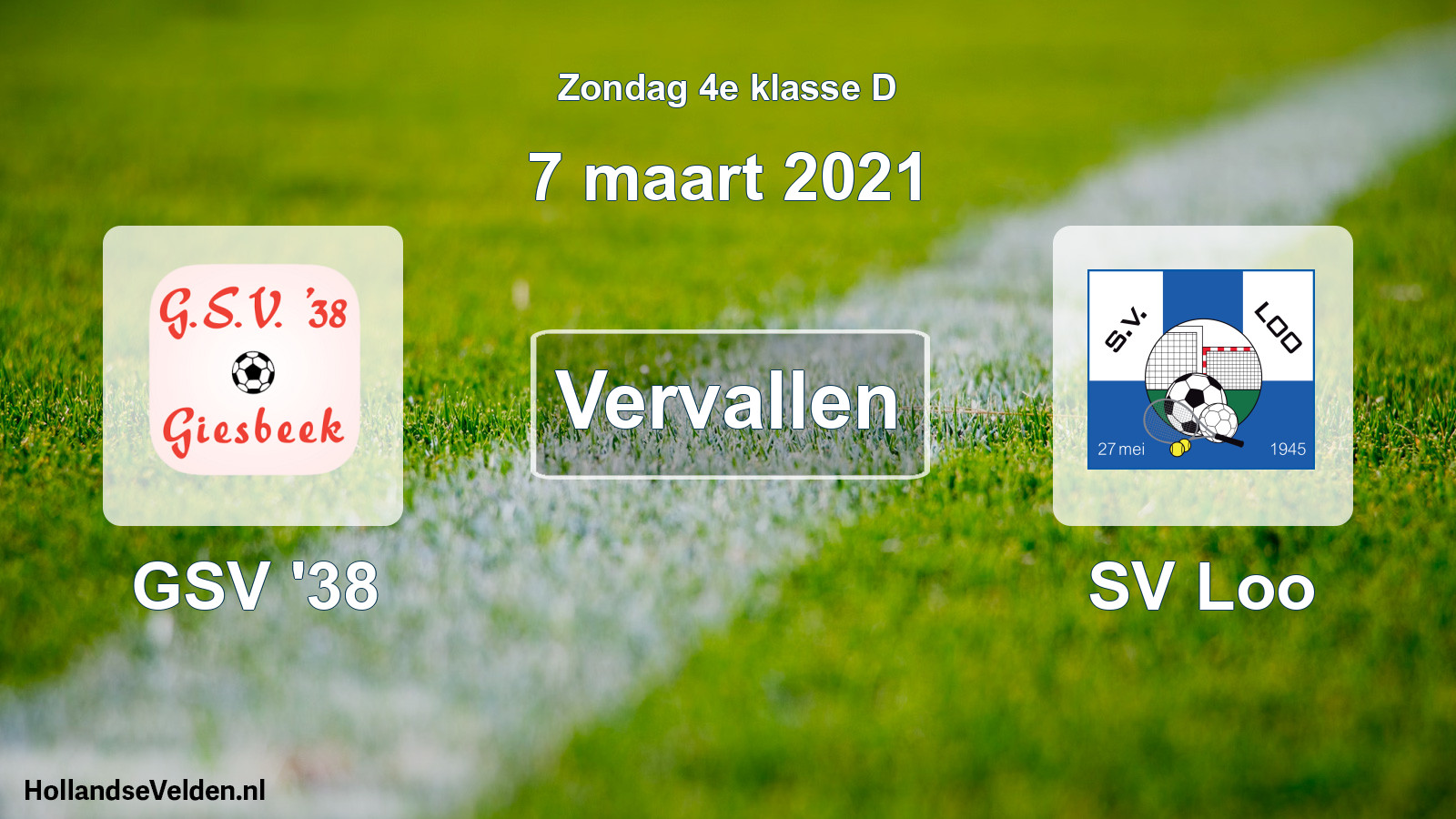 Scheduled Match: GSV '38 - SV Loo (7 March 2021)