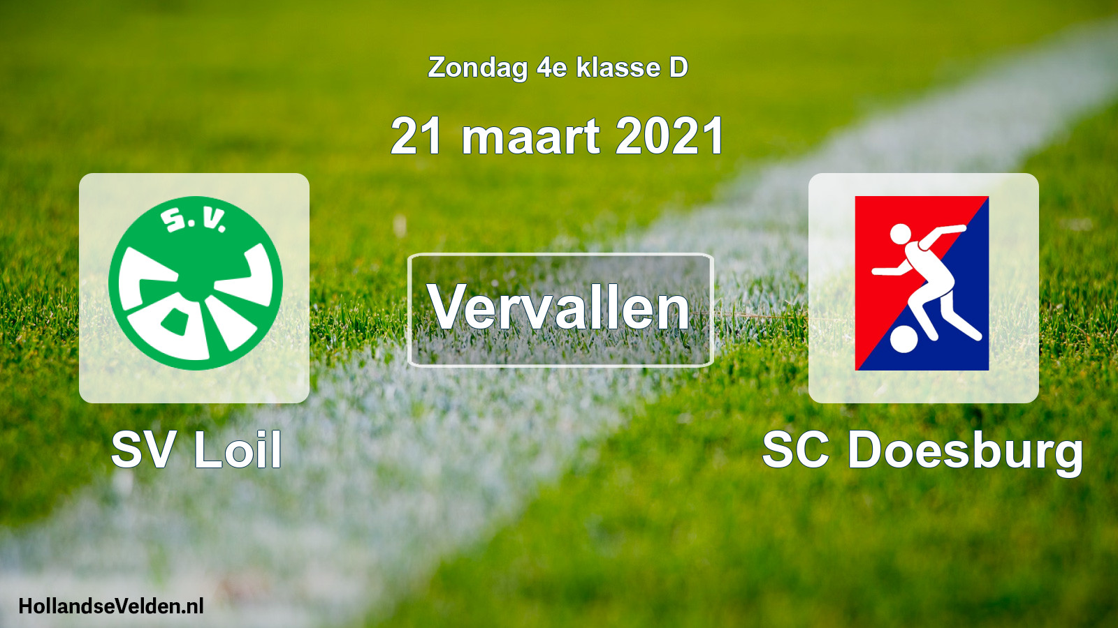 Scheduled Match: SV Loil - SC Doesburg (21 March 2021)