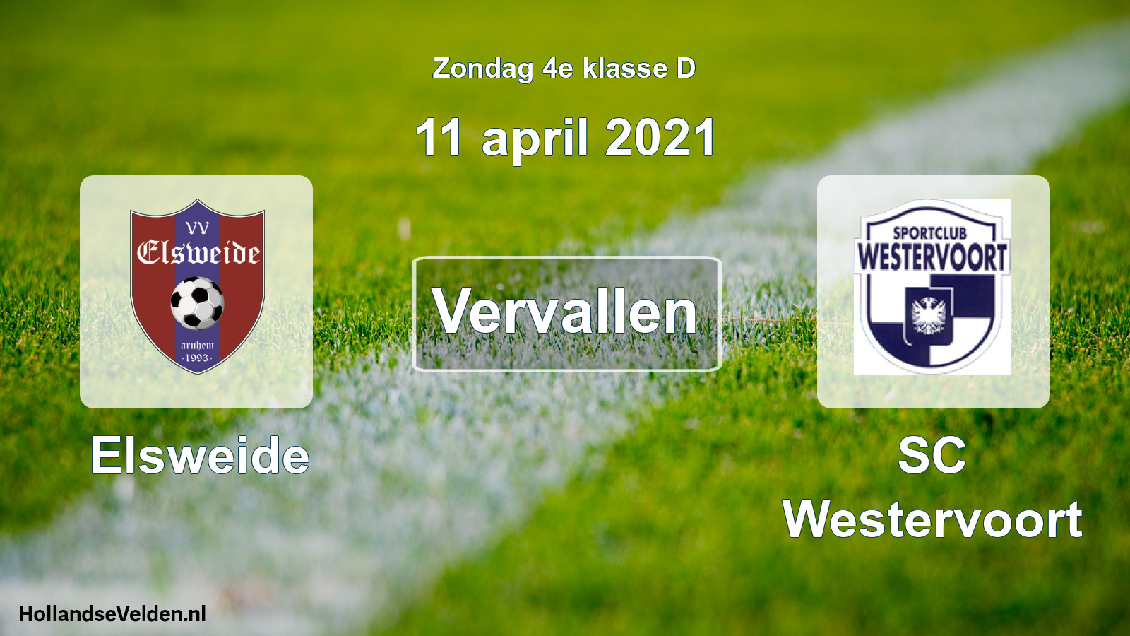 Scheduled Match: Elsweide - SC Westervoort (11 April 2021)