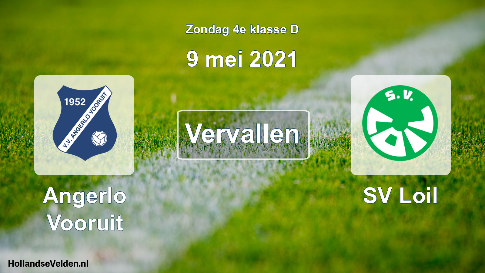 Scheduled Match: Angerlo Vooruit - SV Loil (9 May 2021)