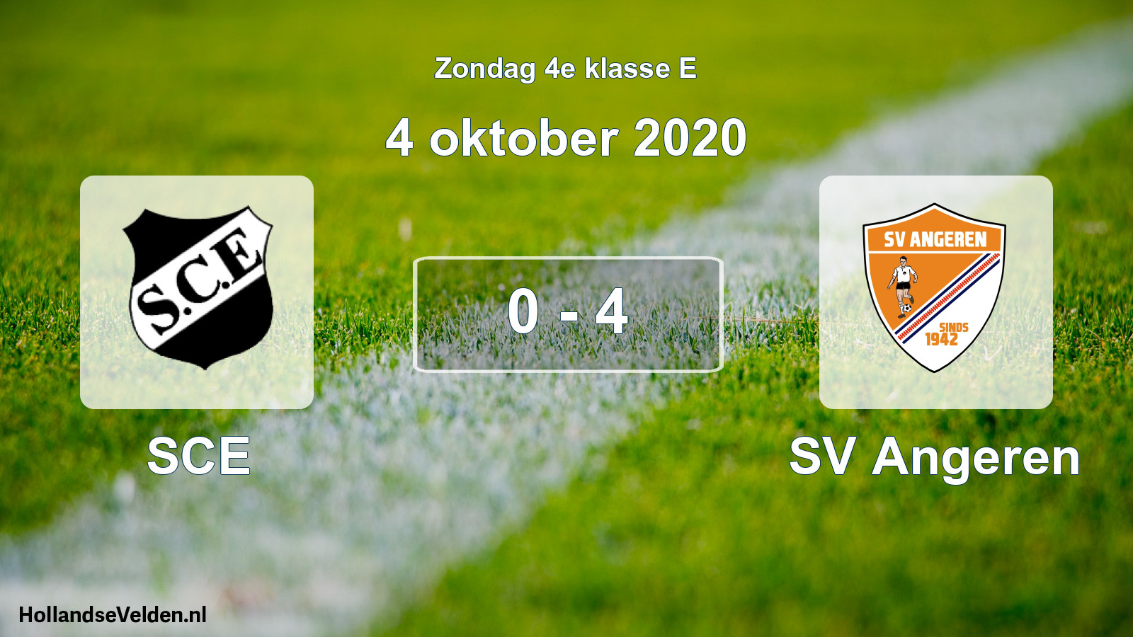 Total number of matches played: SCE - SV Angeren 0 - 4 (4 October 2020)