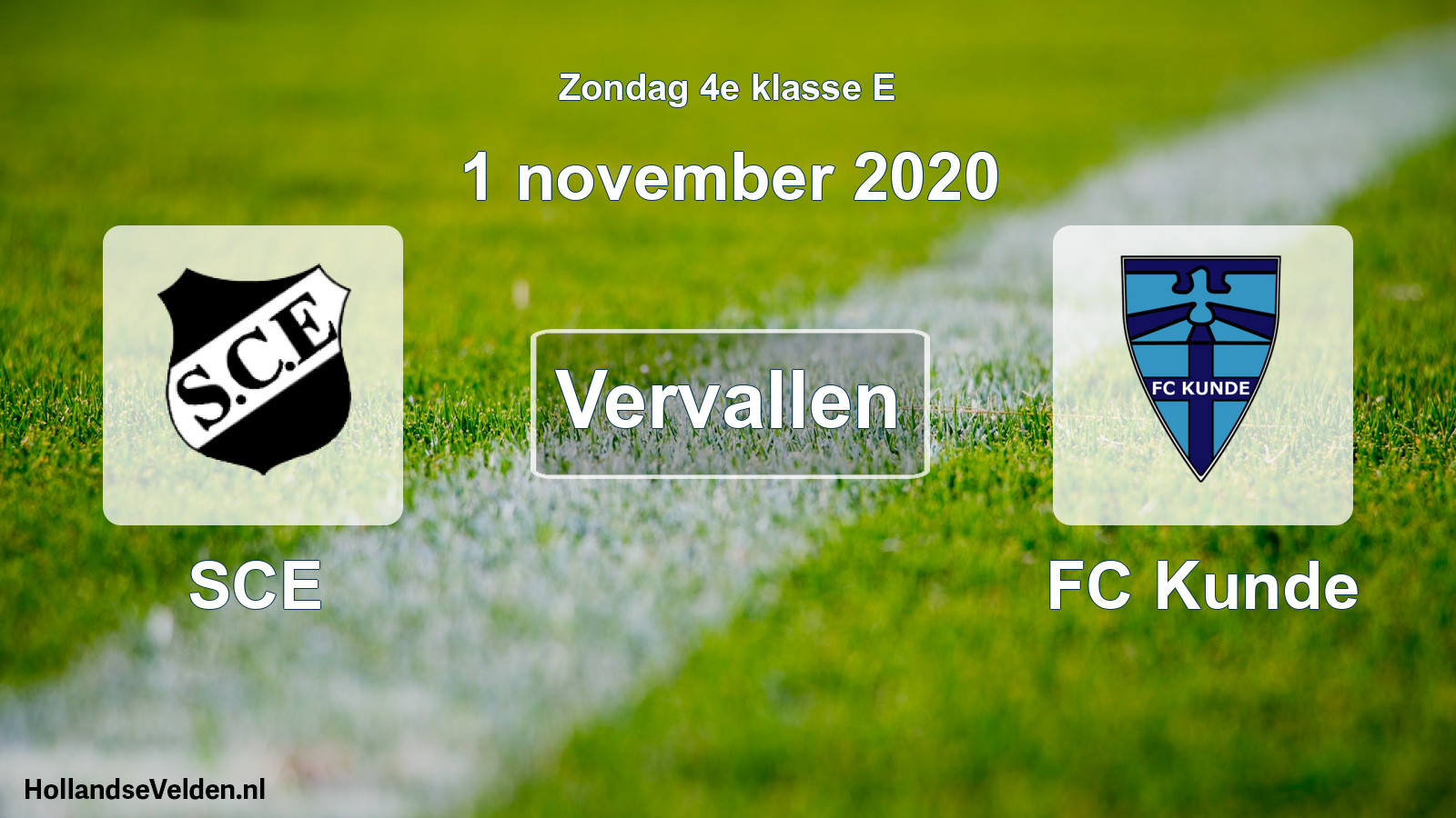 Scheduled Match: SCE - FC Kunde (1 November 2020)