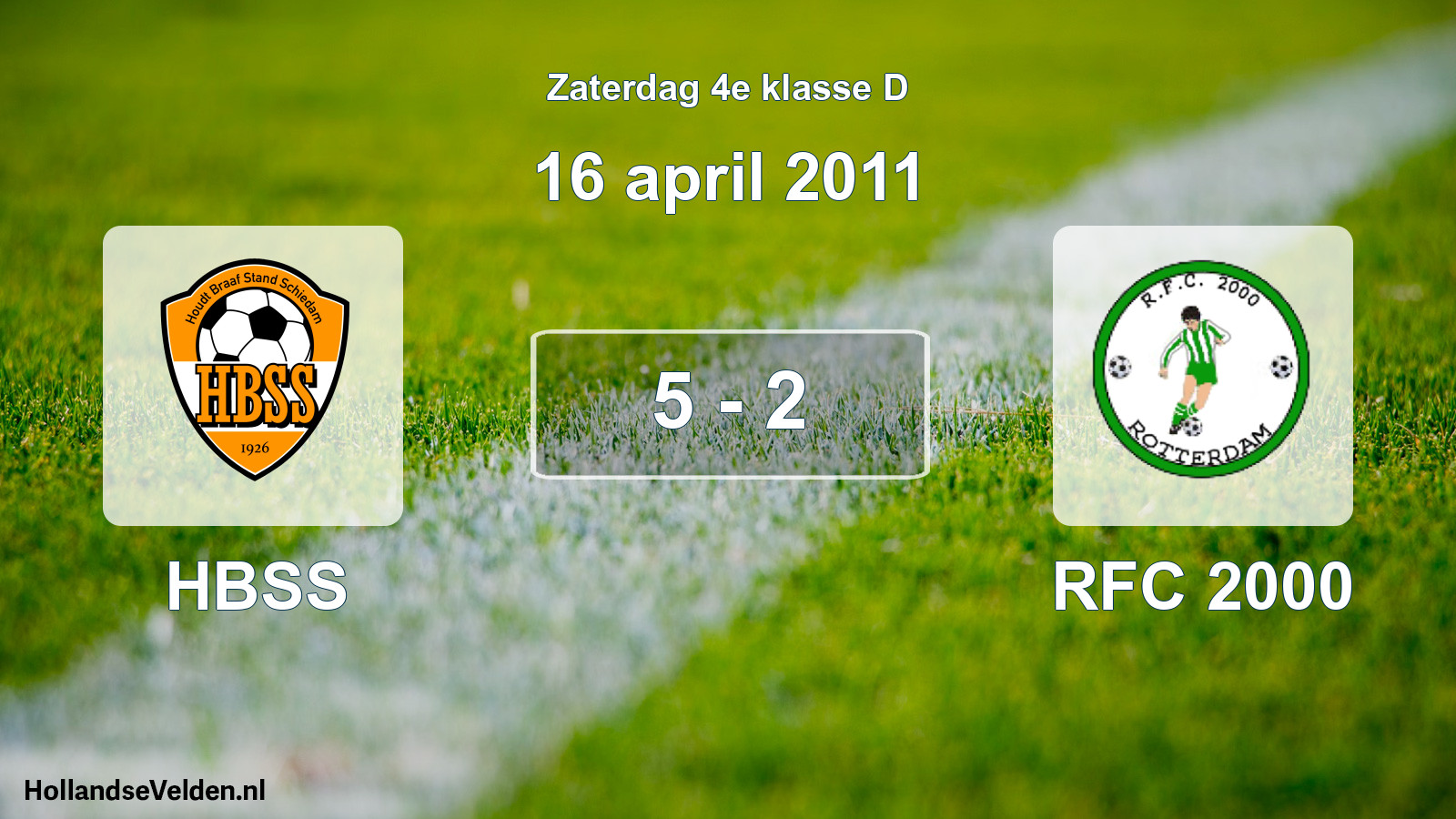 Total number of matches played: HBSS - RFC 2000 5 - 2 (16 April 2011)