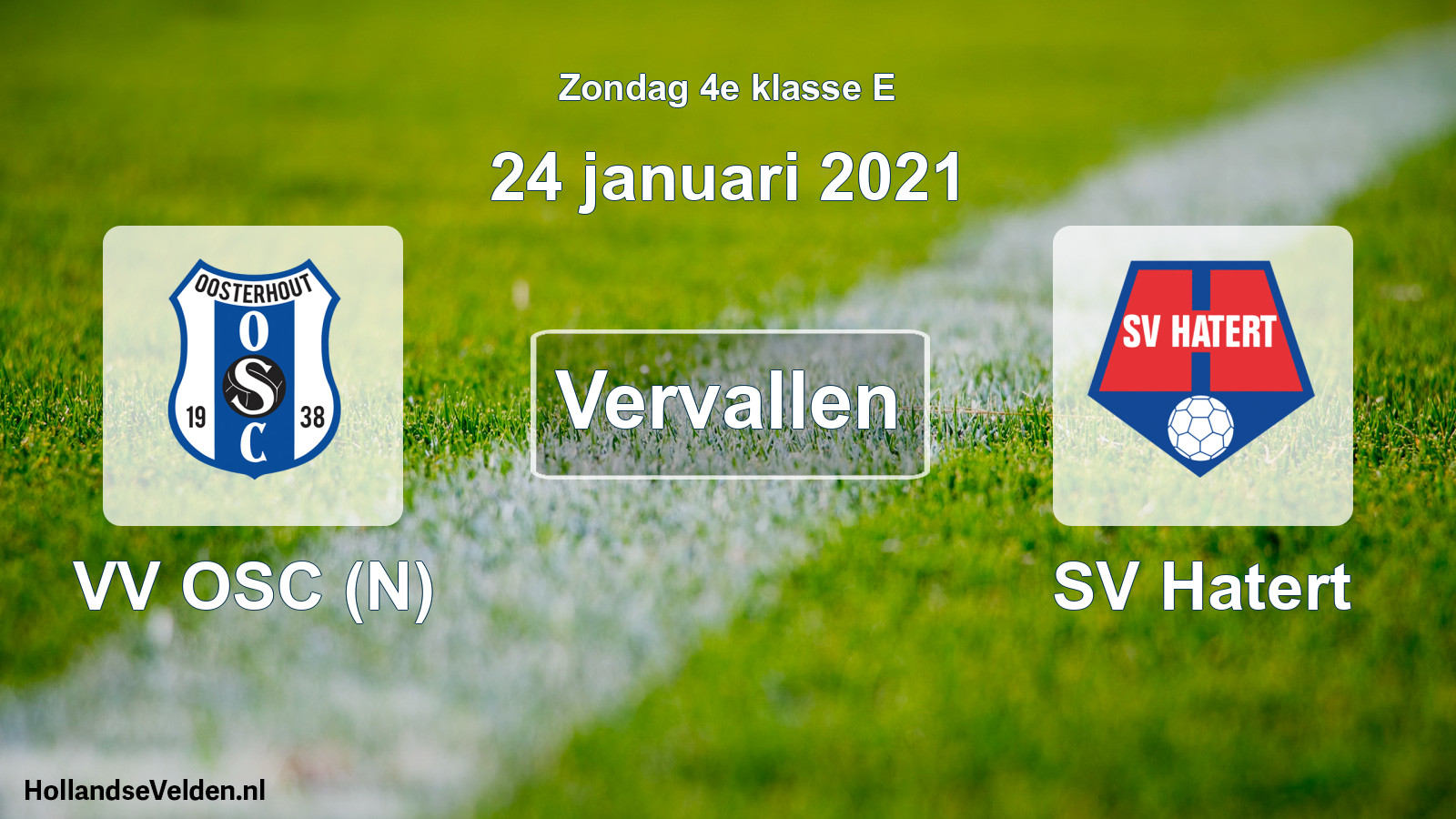 Scheduled Match: VV OSC (N) - SV Hatert (24 January 2021)