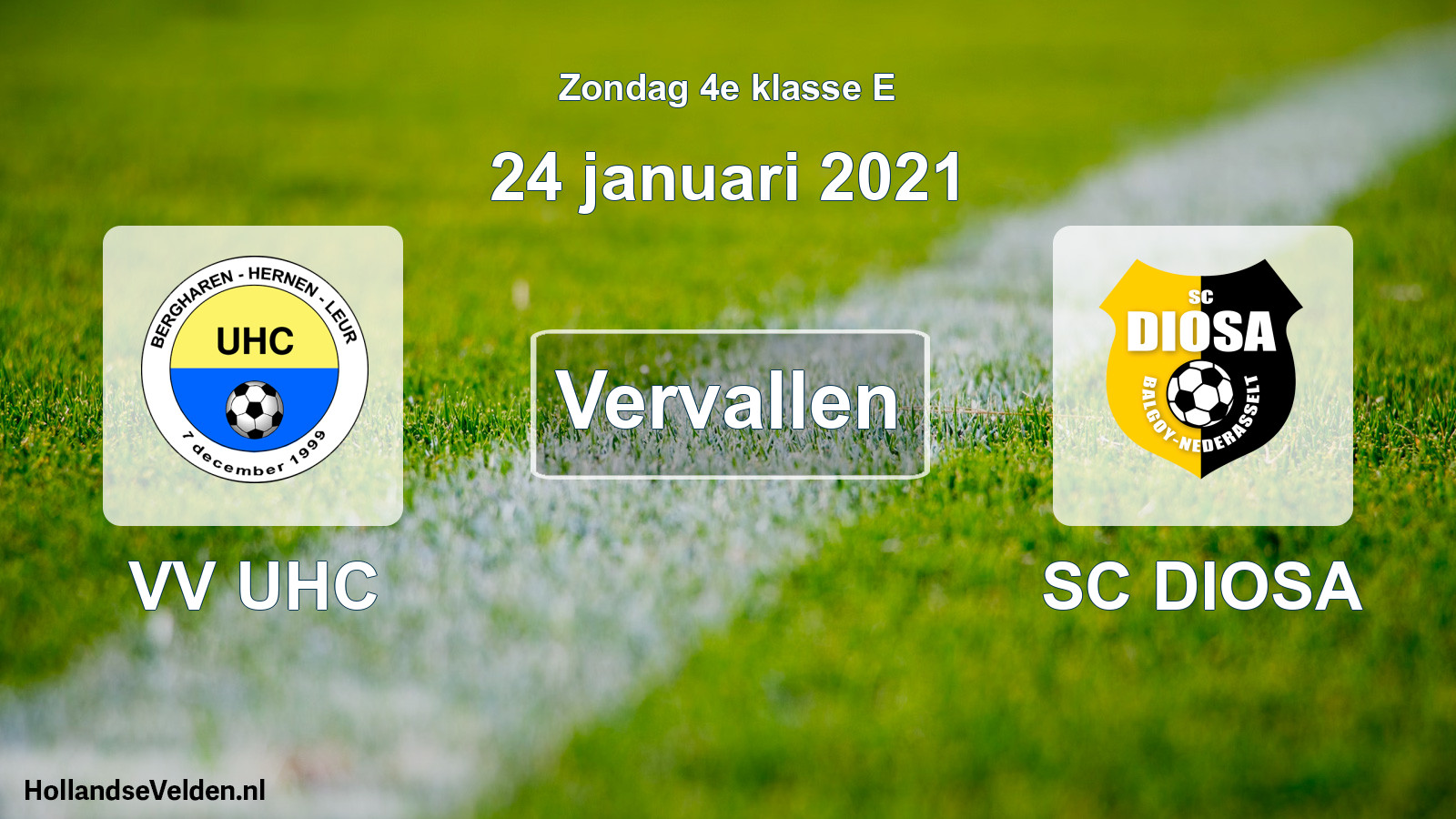 Scheduled Match: VV UHC - SC DIOSA (24 January 2021)