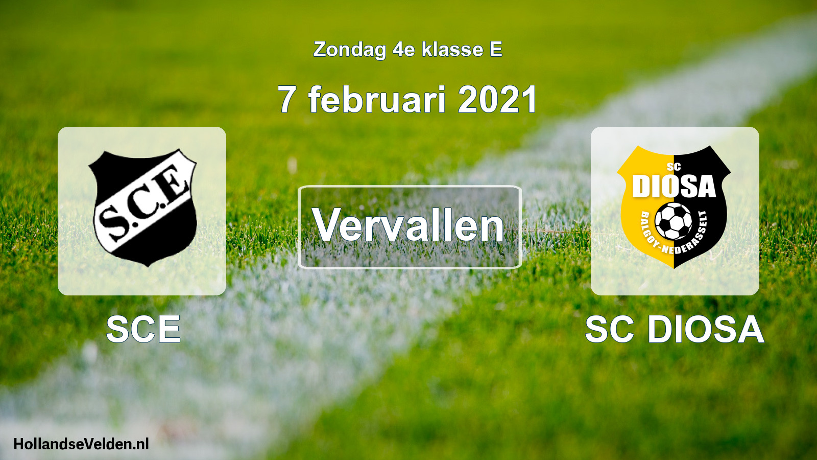 Scheduled Match: SCE - SC DIOSA (7 February 2021)