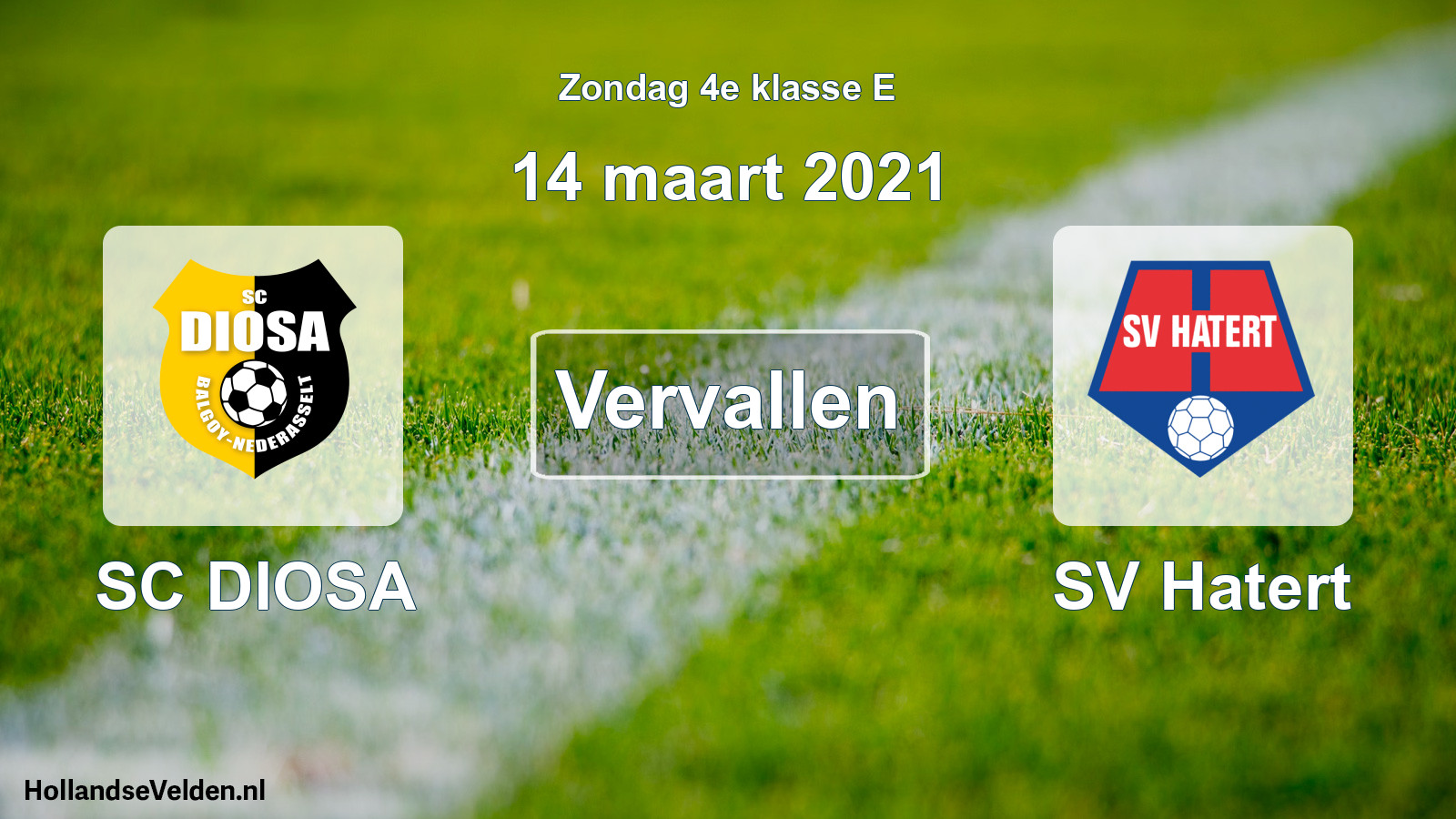 Scheduled Match: SC DIOSA - SV Hatert (14 March 2021)