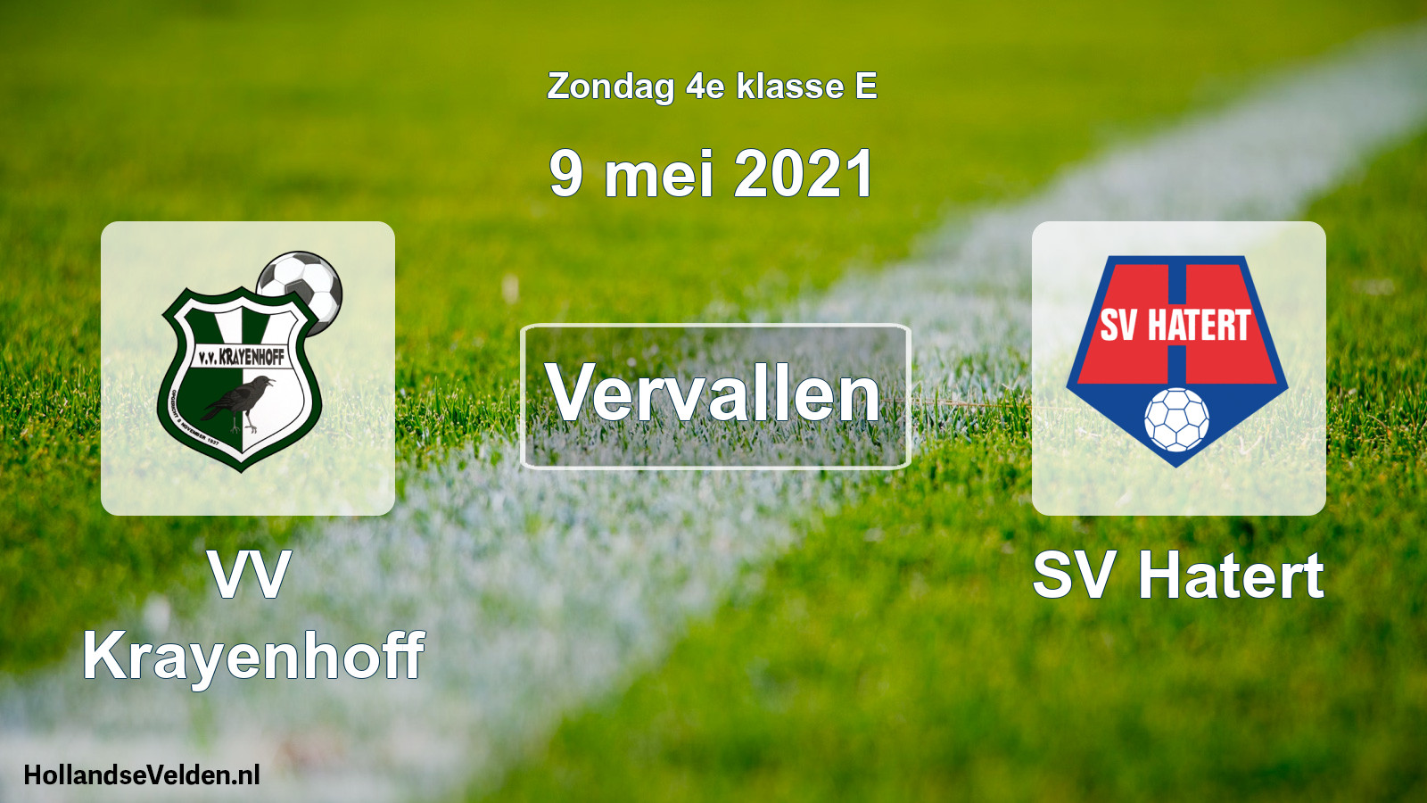 Scheduled Match: VV Krayenhoff - SV Hatert (9 May 2021)