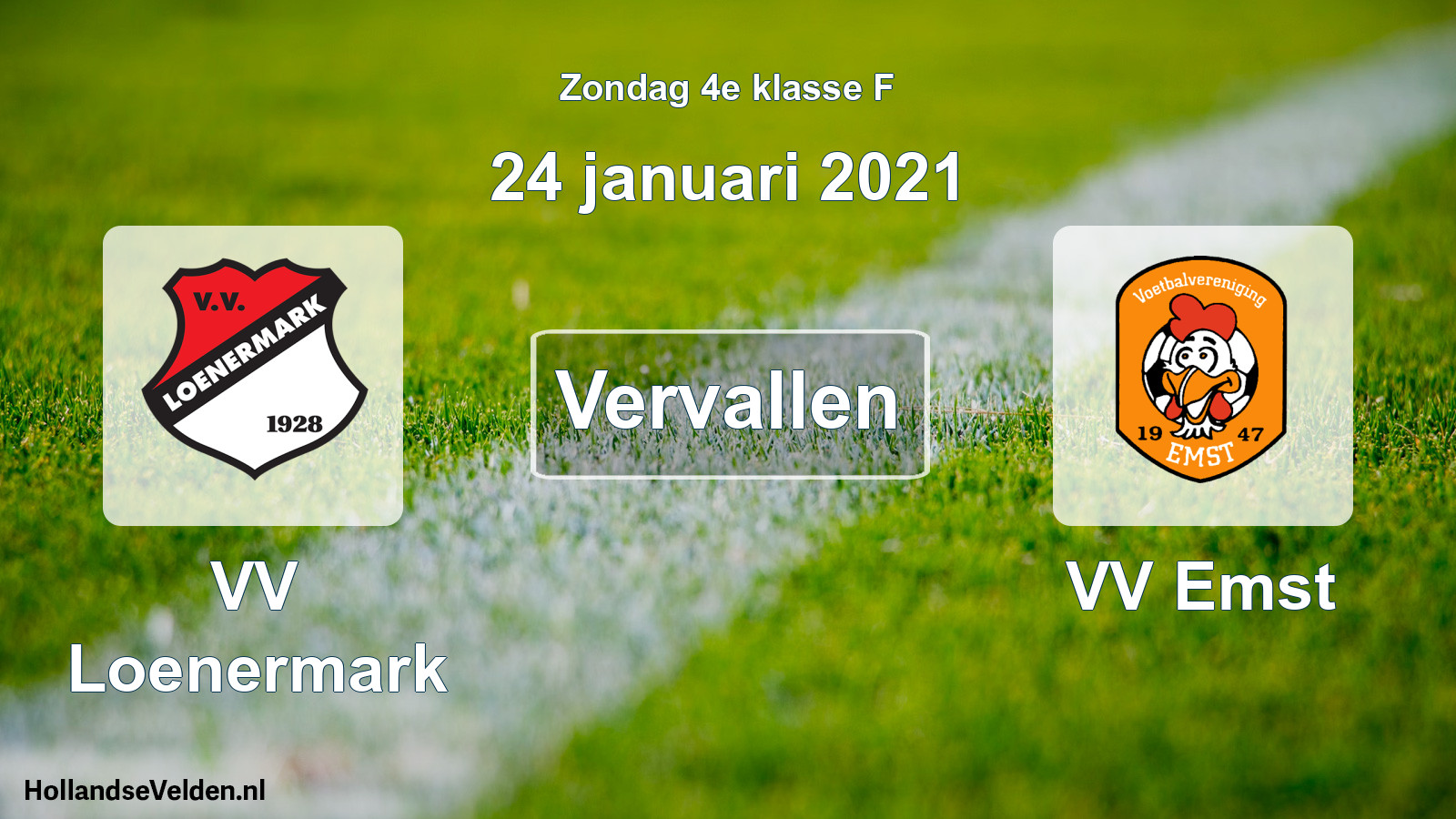 Scheduled Match: VV Loenermark - VV Emst (24 January 2021)