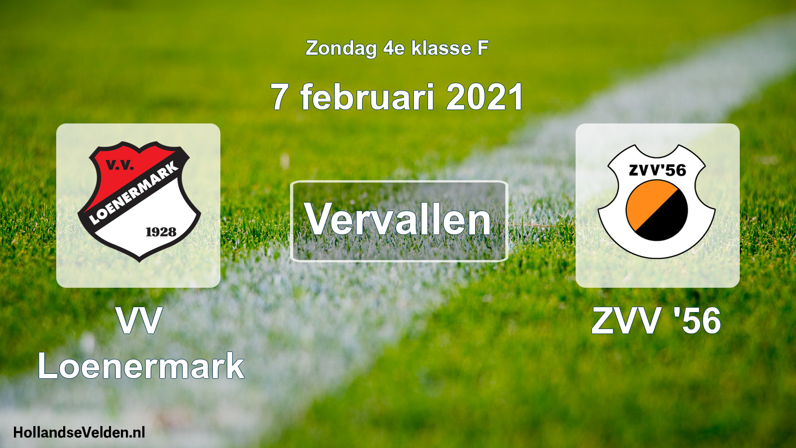 Scheduled Match: VV Loenermark - ZVV '56 (7 February 2021)