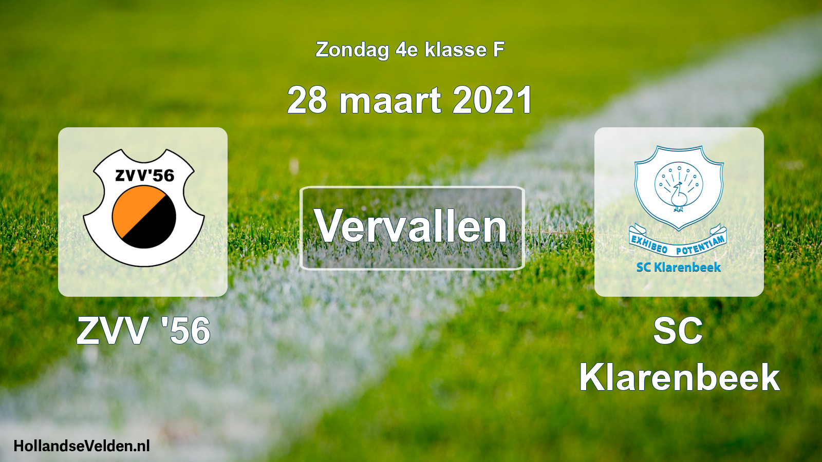 Scheduled Match: ZVV '56 - SC Klarenbeek (28 March 2021)