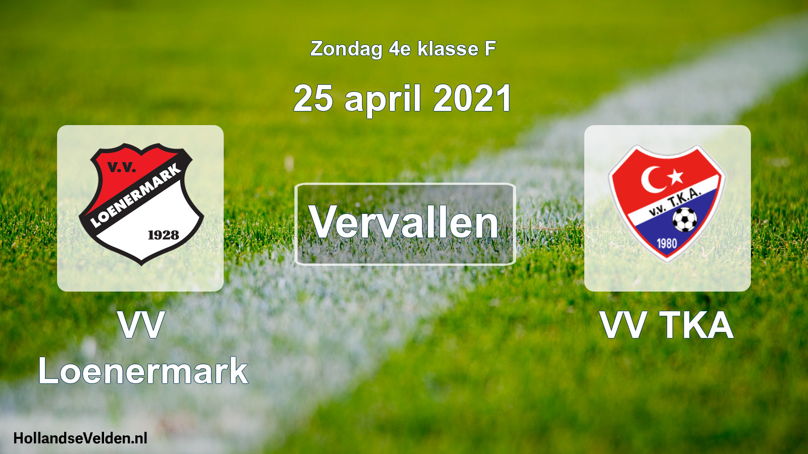 Scheduled Match: VV Loenermark - VV TKA (25 April 2021)