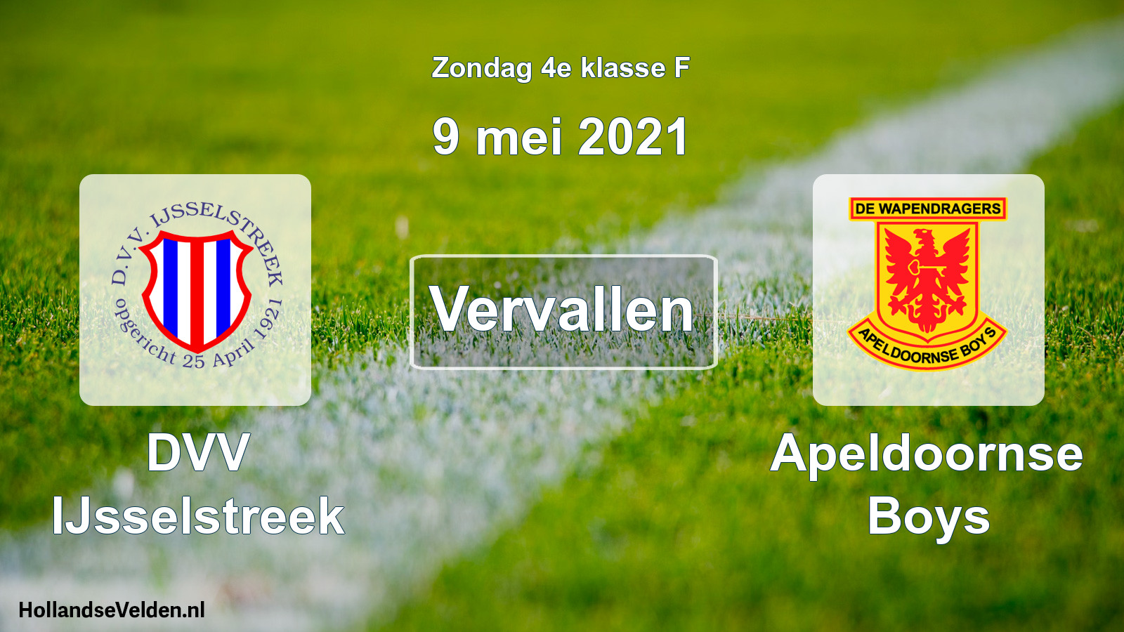 Scheduled Match: DVV IJsselstreek - Apeldoornse Boys (9 May 2021)