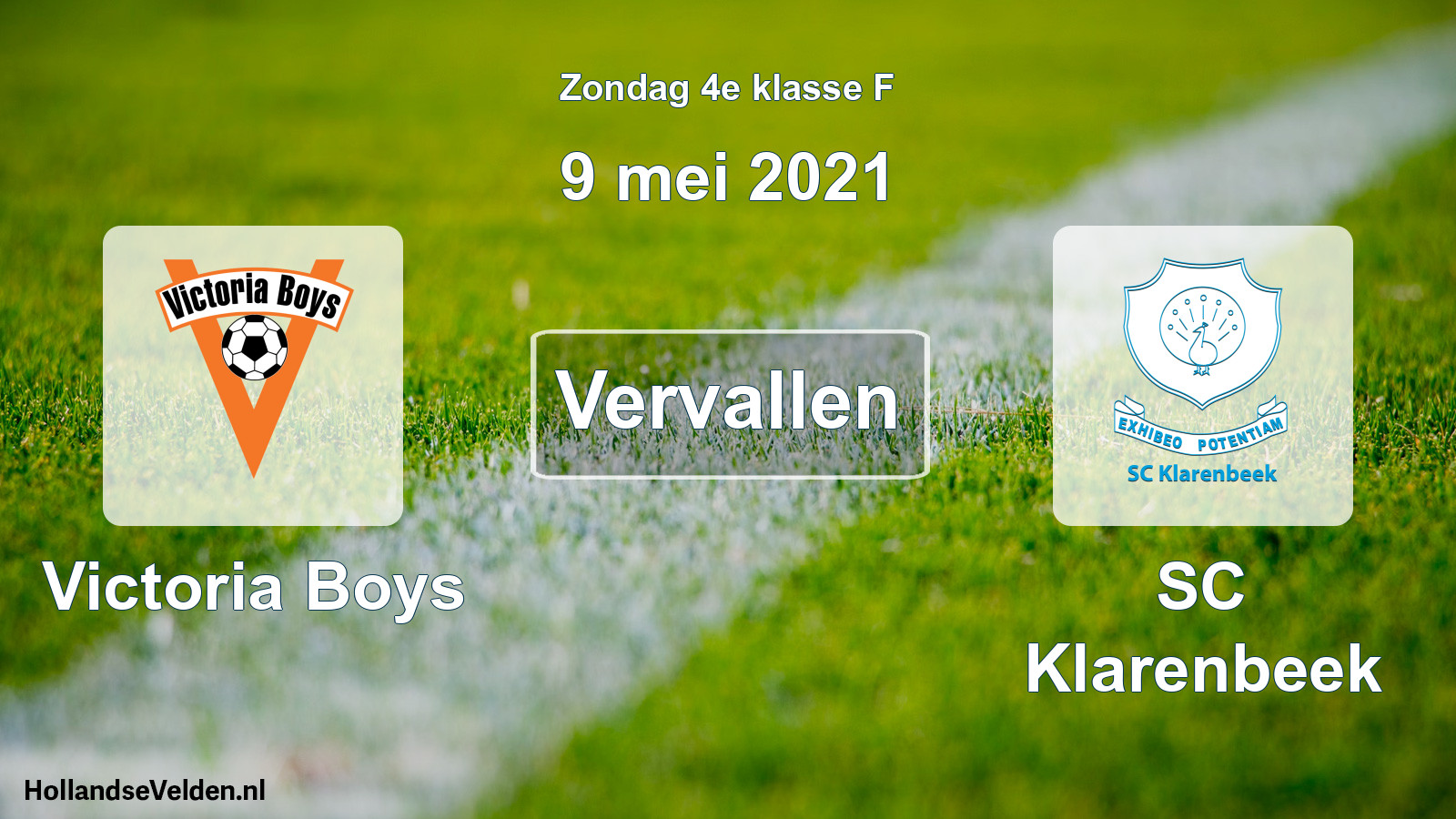 Scheduled Match: Victoria Boys - SC Klarenbeek (9 May 2021)