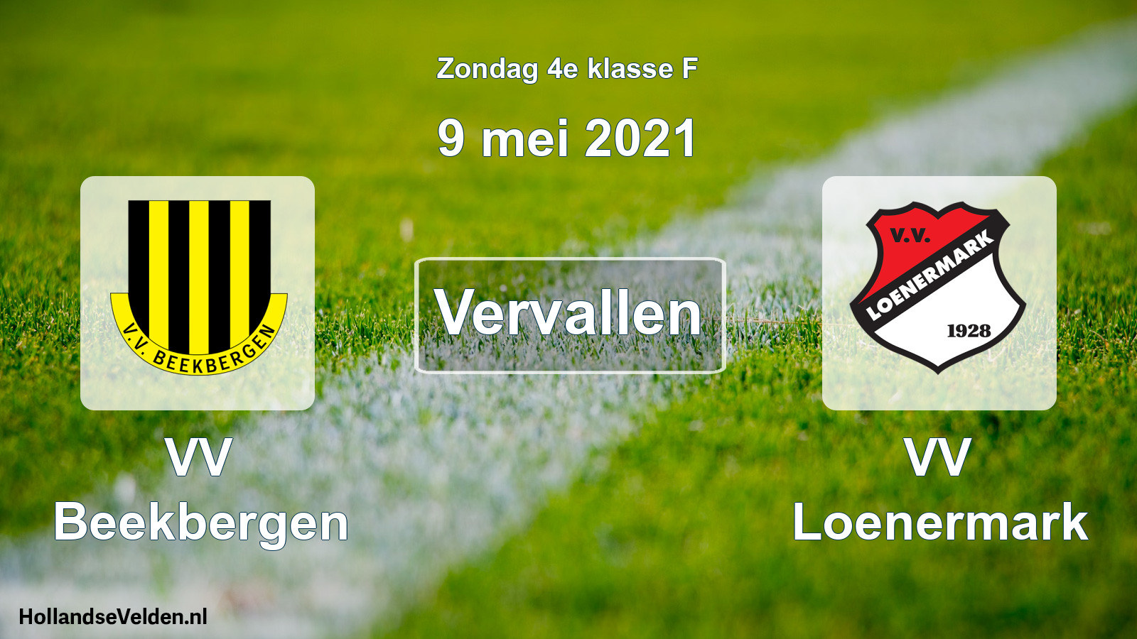 Scheduled Match: VV Beekbergen - VV Loenermark (9 May 2021)