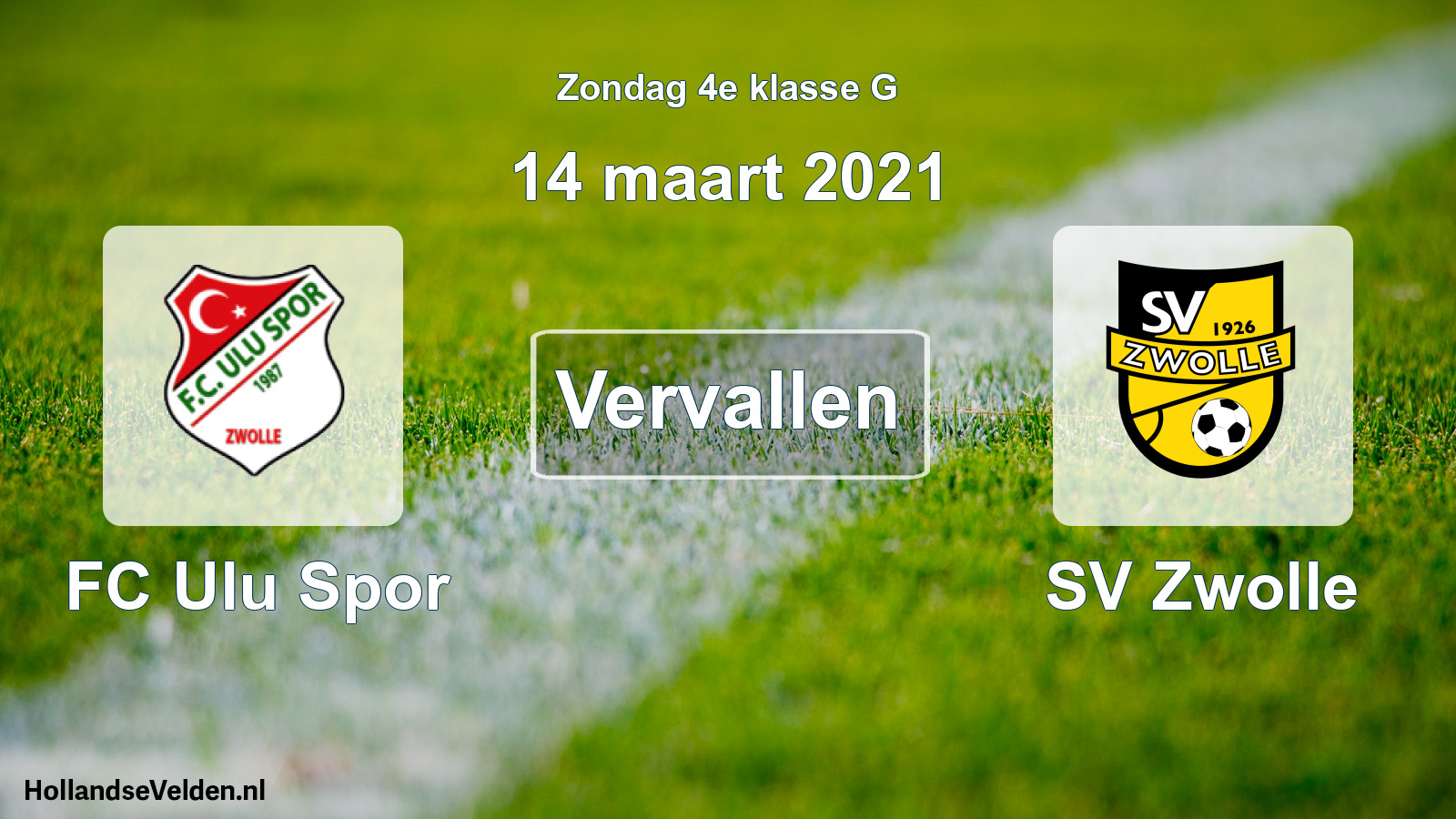 Scheduled Match: FC Ulu Spor - SV Zwolle (14 March 2021)