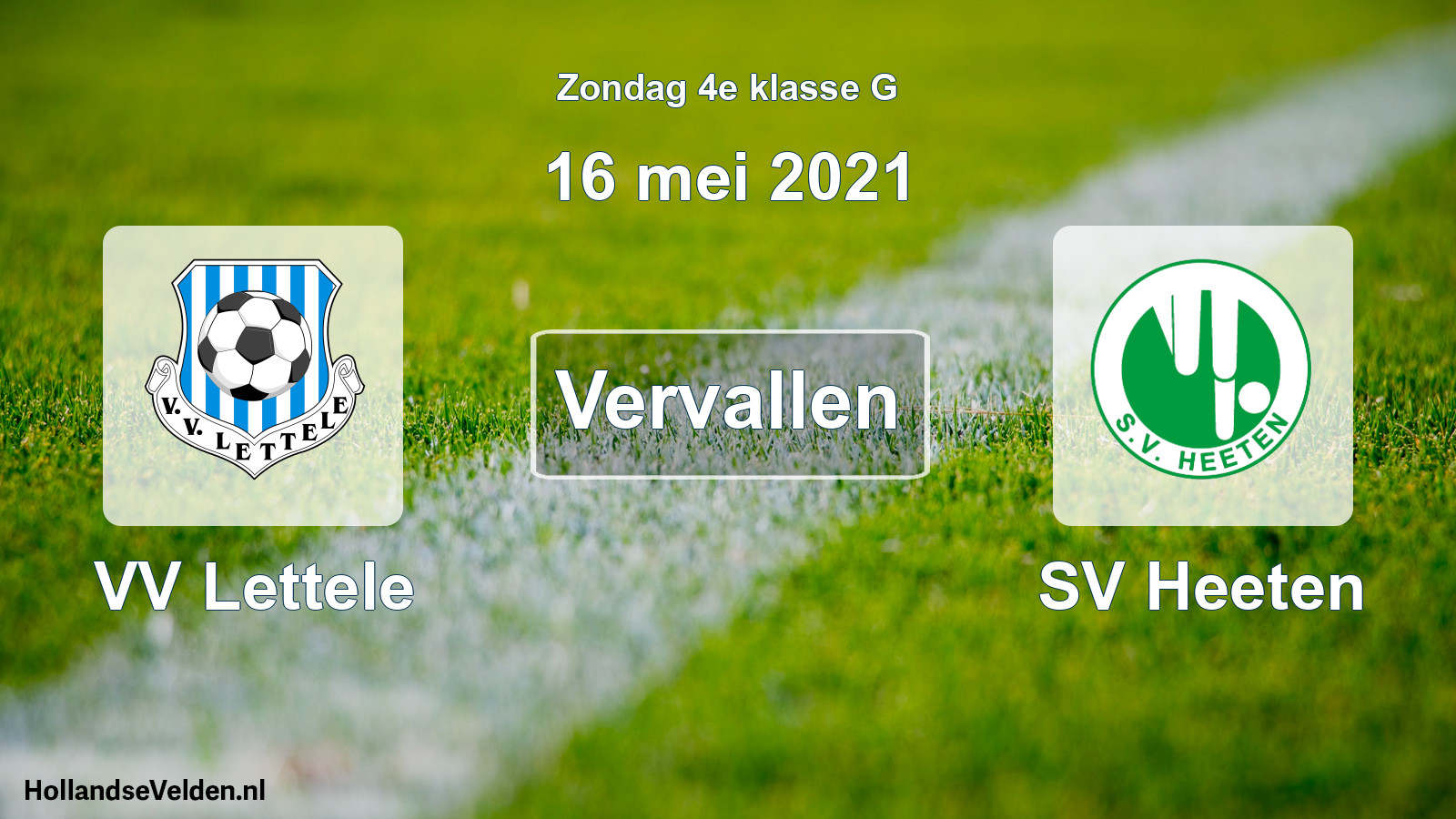 Scheduled Match: VV Lettele - SV Heeten (16 May 2021)