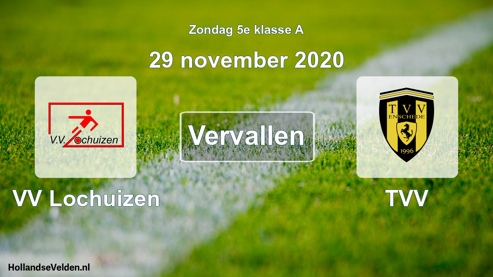 Scheduled Match: VV Lochuizen - TVV (29 November 2020)