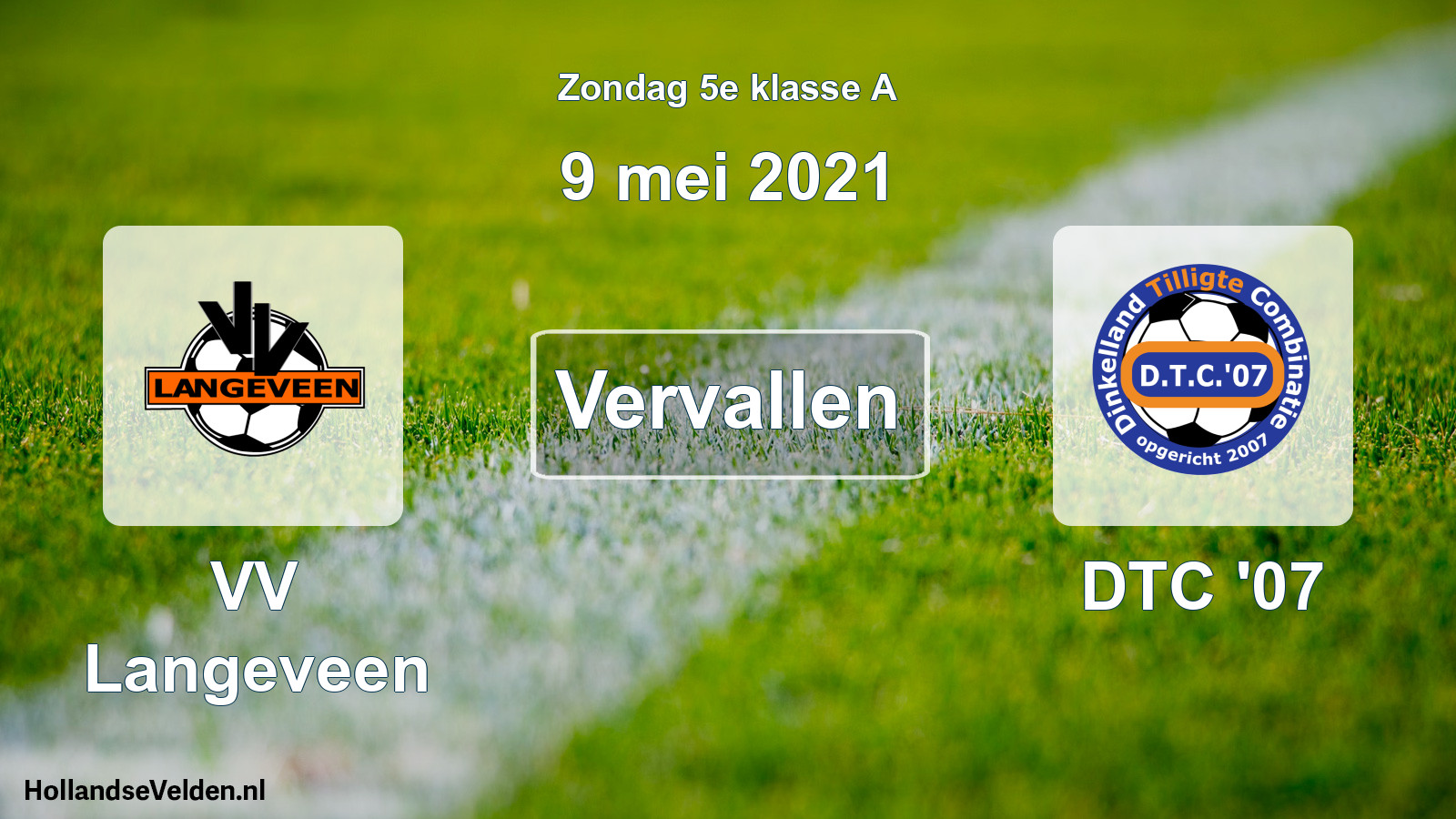 Scheduled Match: VV Langeveen - DTC '07 (9 May 2021)