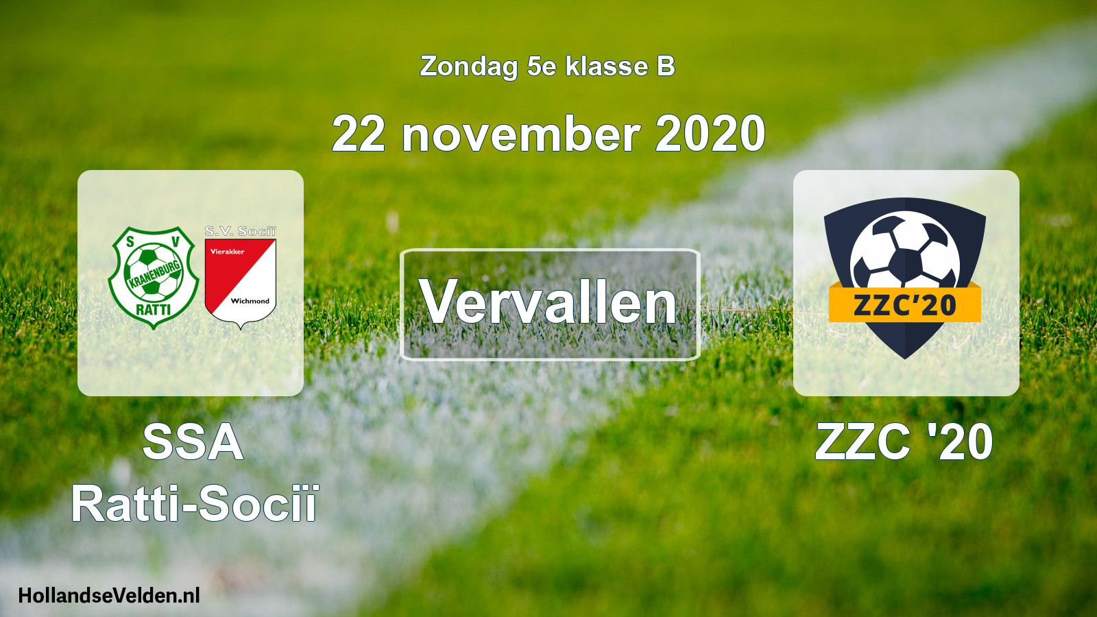 Scheduled Match: SSA Ratti-Sociï - ZZC '20 (22 November 2020)