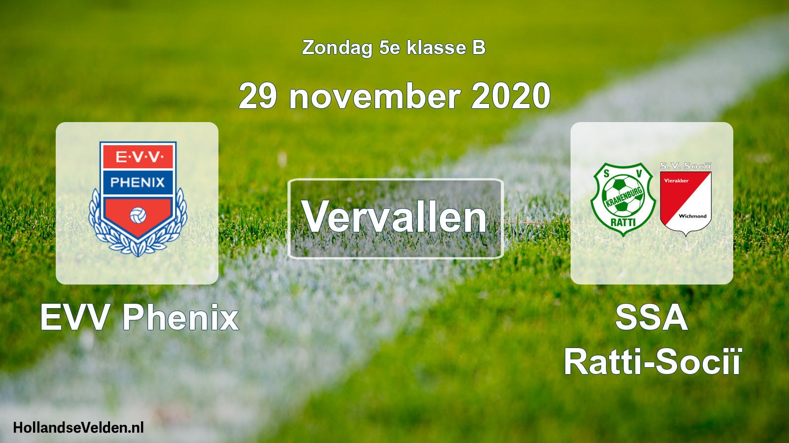Scheduled Match: EVV Phenix - SSA Ratti-Sociï (29 November 2020)