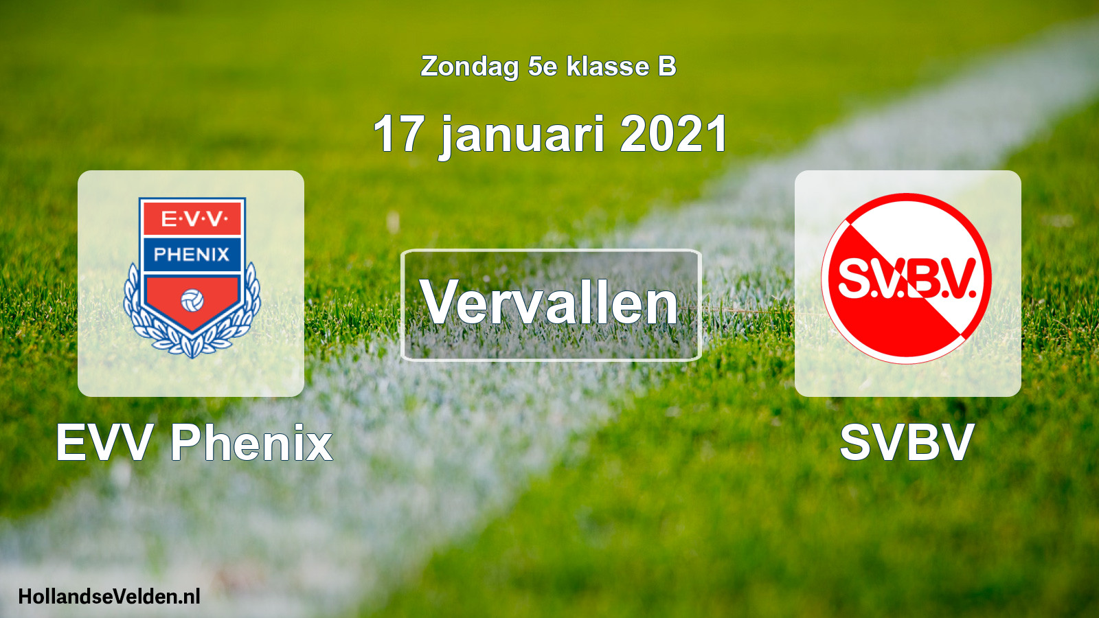 Scheduled Match: EVV Phenix - SVBV (17 January 2021)
