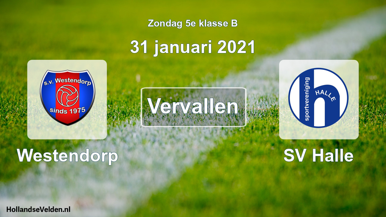 Scheduled Match: Westendorp - SV Halle (31 January 2021)