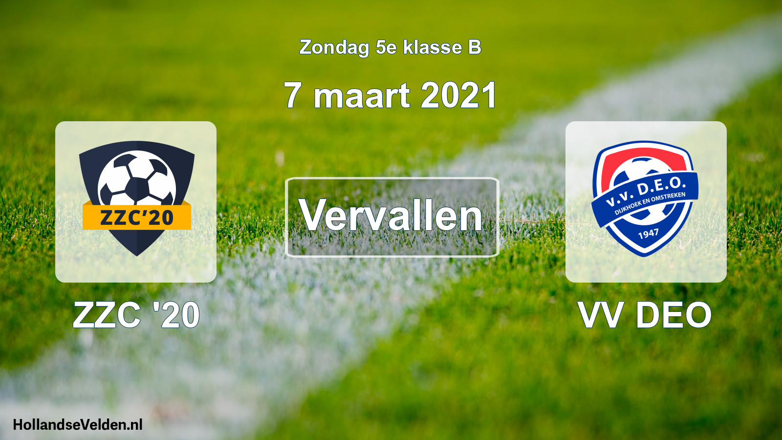 Scheduled Match: ZZC '20 - VV DEO (7 March 2021)