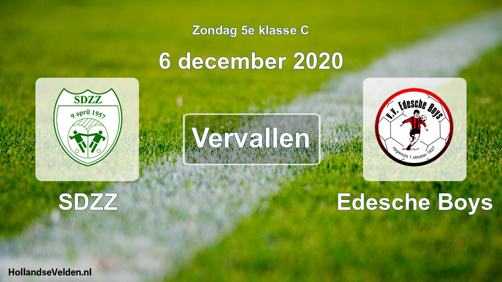 Scheduled Match: SDZZ - Edesche Boys (6 December 2020)