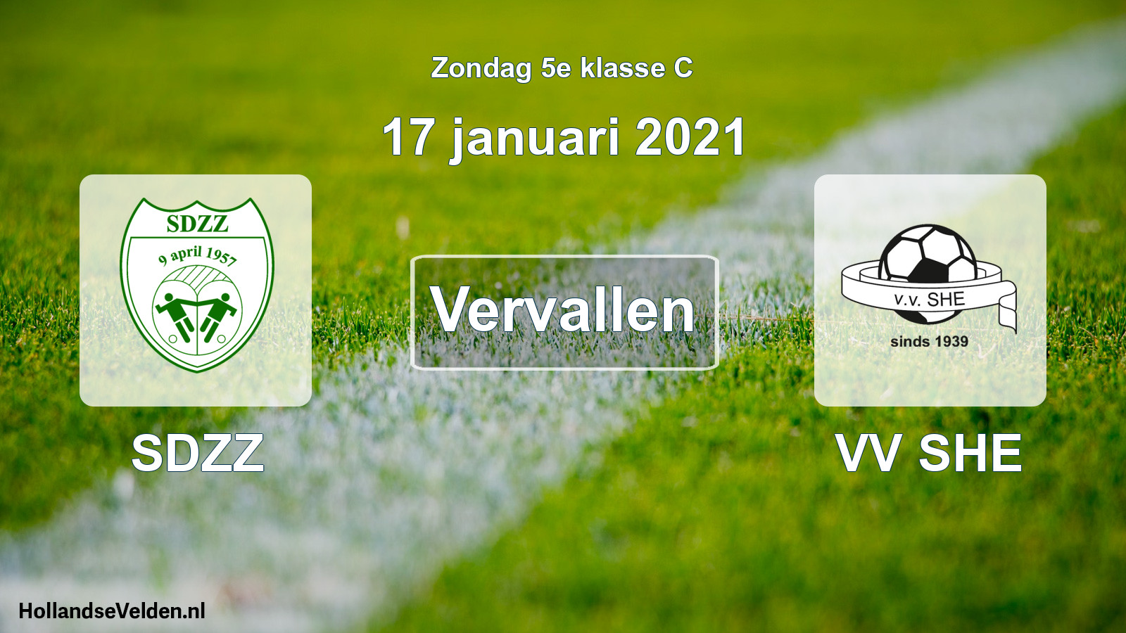 Scheduled Match: SDZZ - VV SHE (17 January 2021)