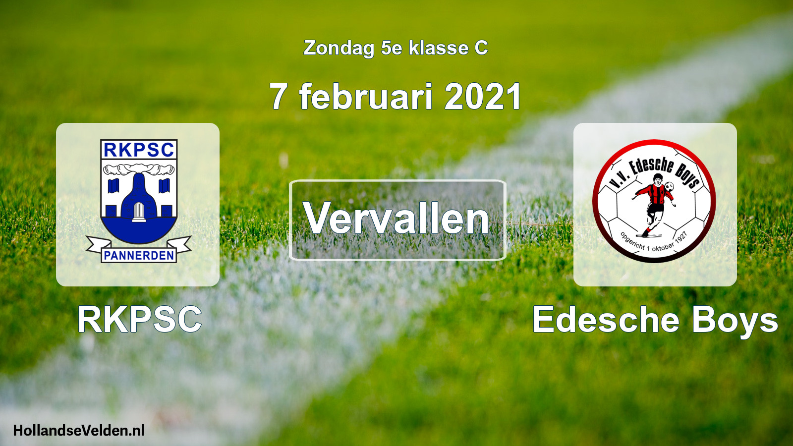 Scheduled Match: RKPSC - Edesche Boys (7 February 2021)