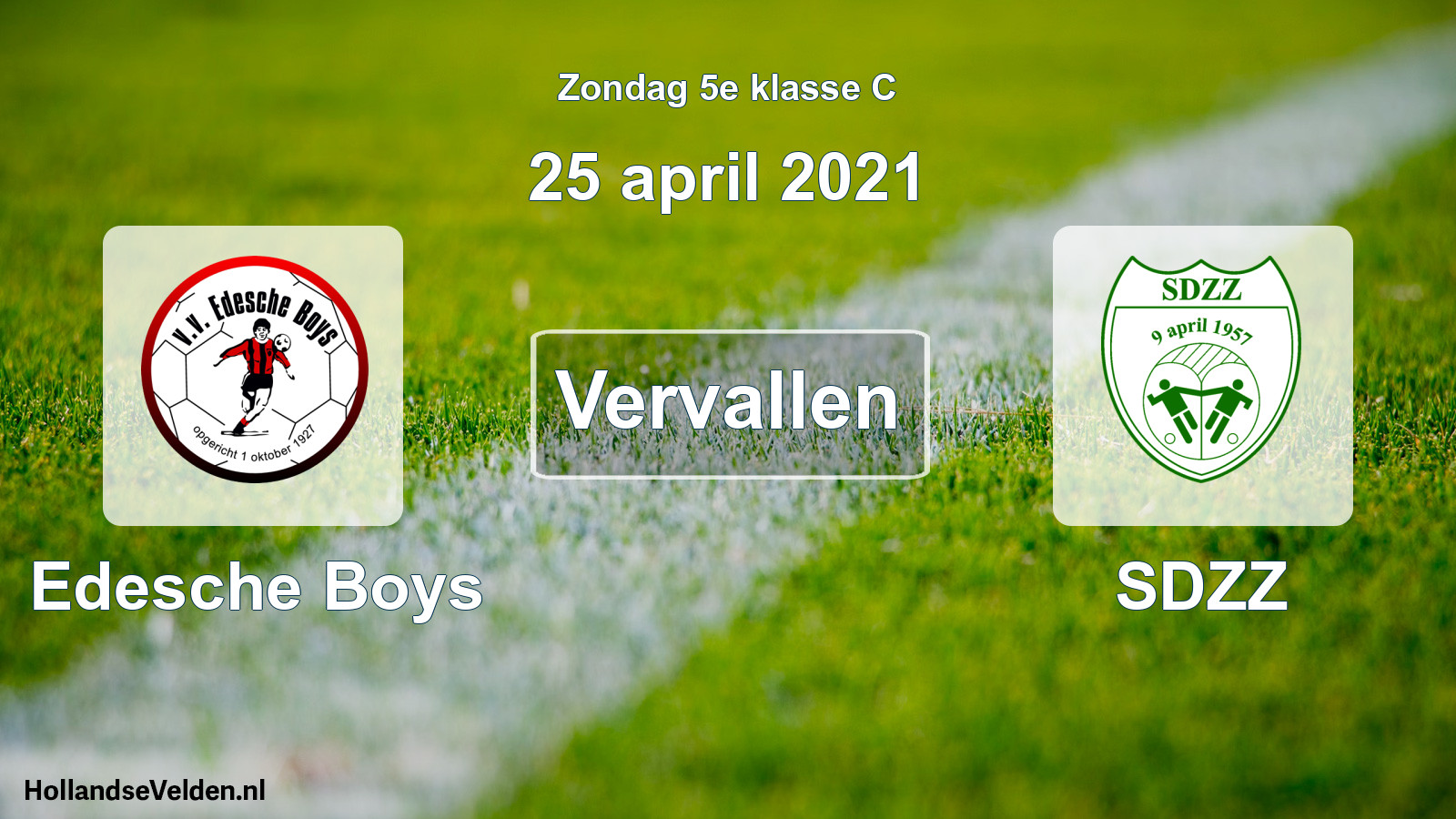 Scheduled Match: Edesche Boys - SDZZ (25 April 2021)