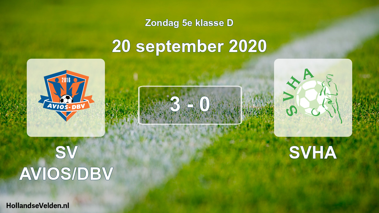 Total number of matches played: SV AVIOS/DBV - SVHA 3 - 0 (20 September 2020)