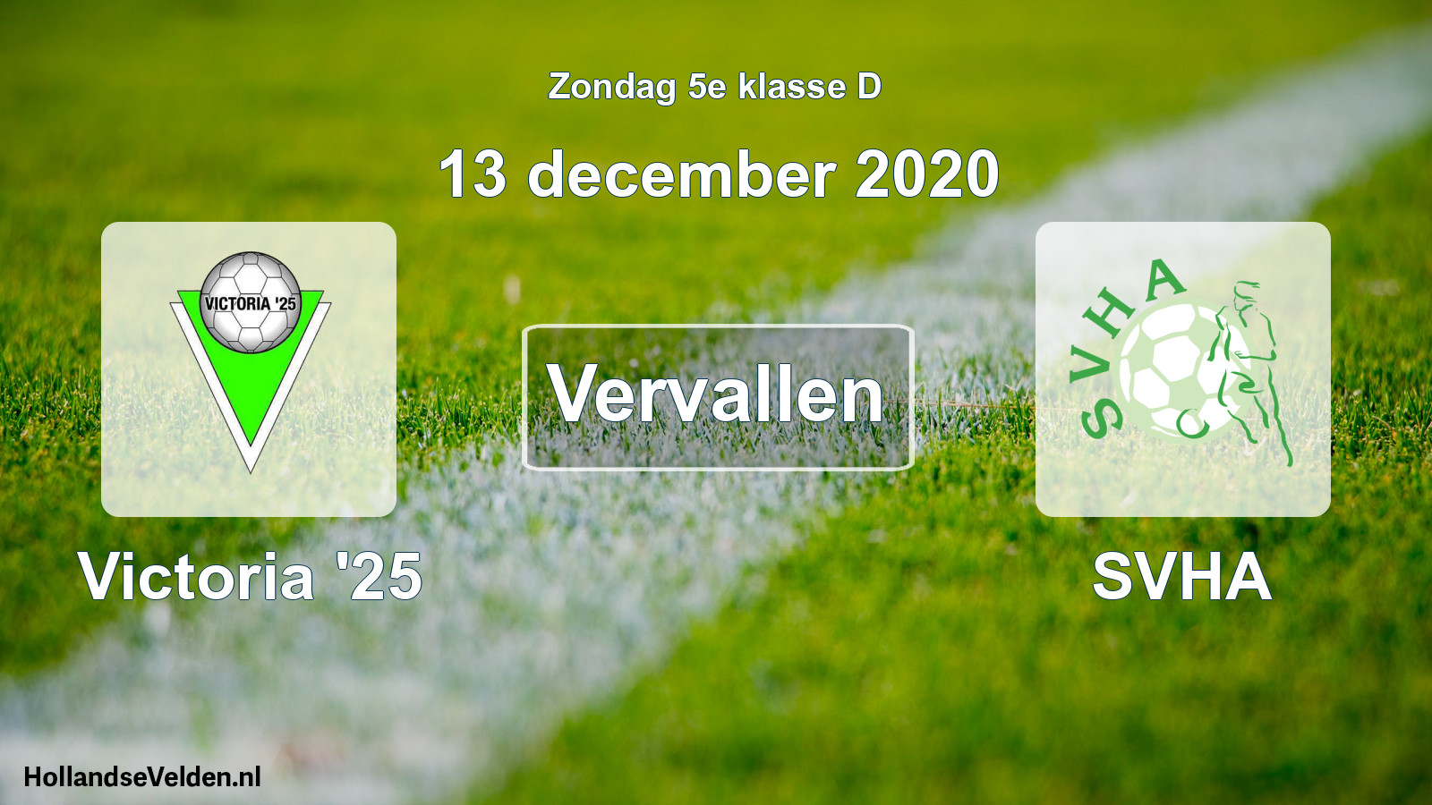 Scheduled Match: Victoria '25 - SVHA (13 December 2020)