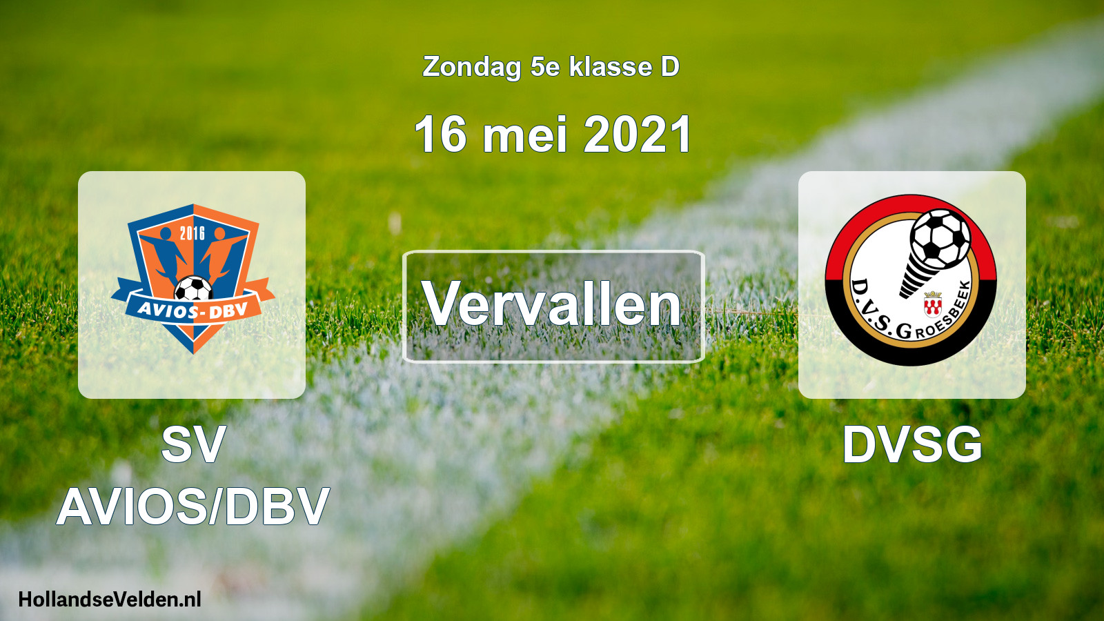 Scheduled Match: SV AVIOS/DBV - DVSG (16 May 2021)